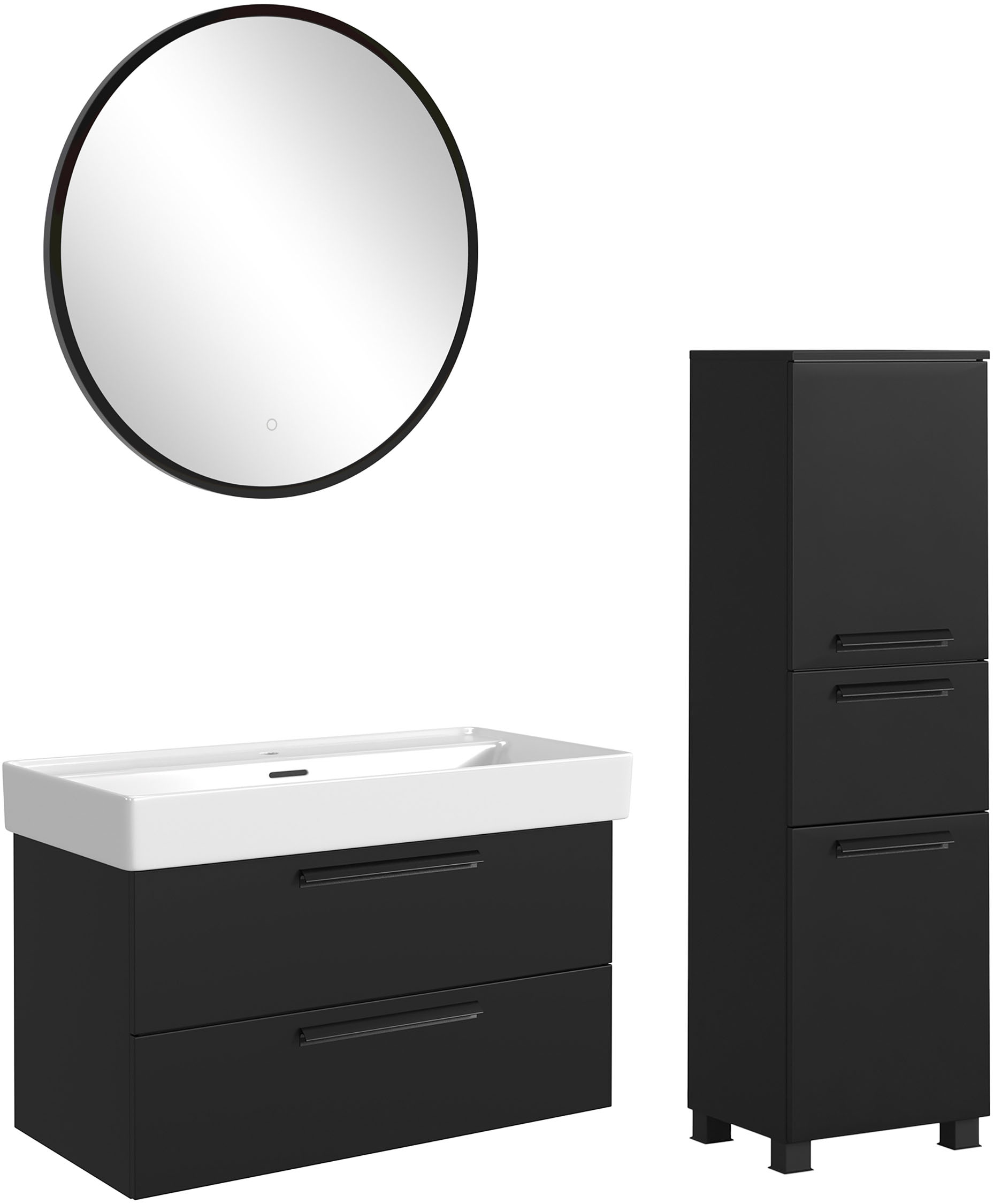 welltime Badmöbel-Set »SALVADA, 3tlg-Set, gedämpfte Scharniere, Softclose, günstig online kaufen