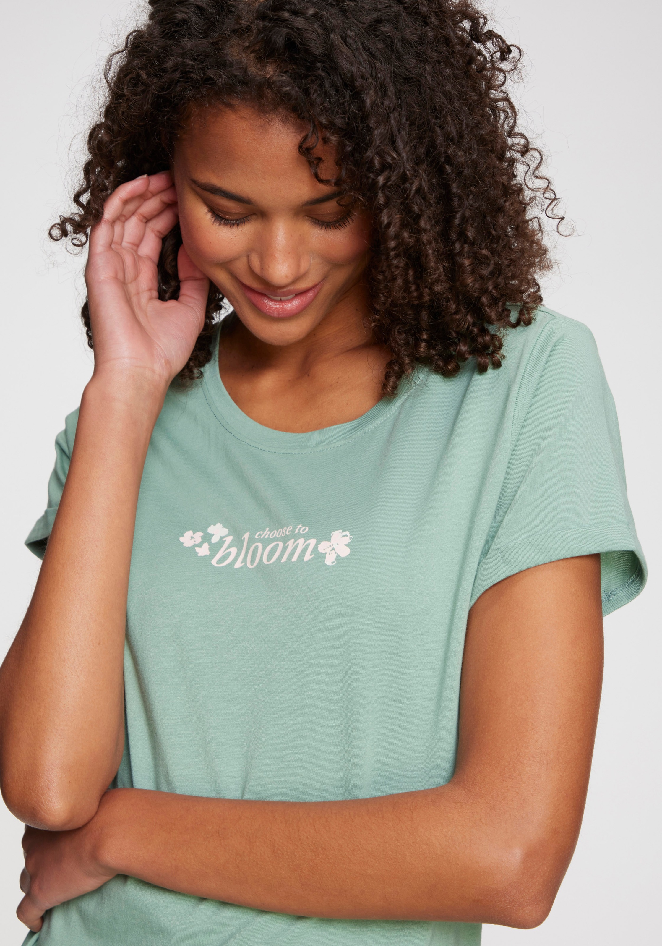 s.Oliver Pyjamaoberteil, Mit kleinem Frontprint