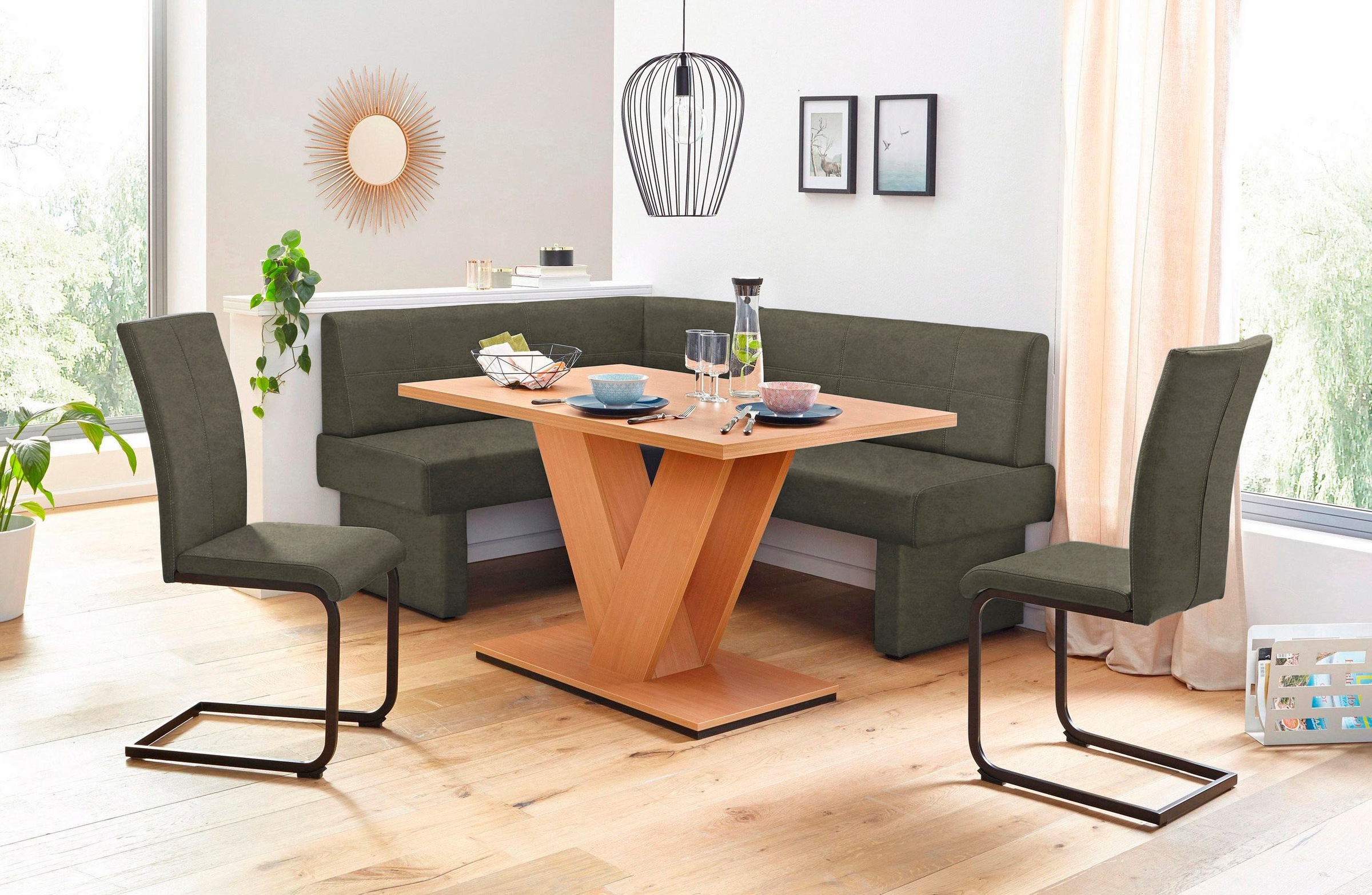 Home affaire Freischwinger »Nils«, (Set), 2 St., Microfaser VINTAGE, Stuhl günstig online kaufen