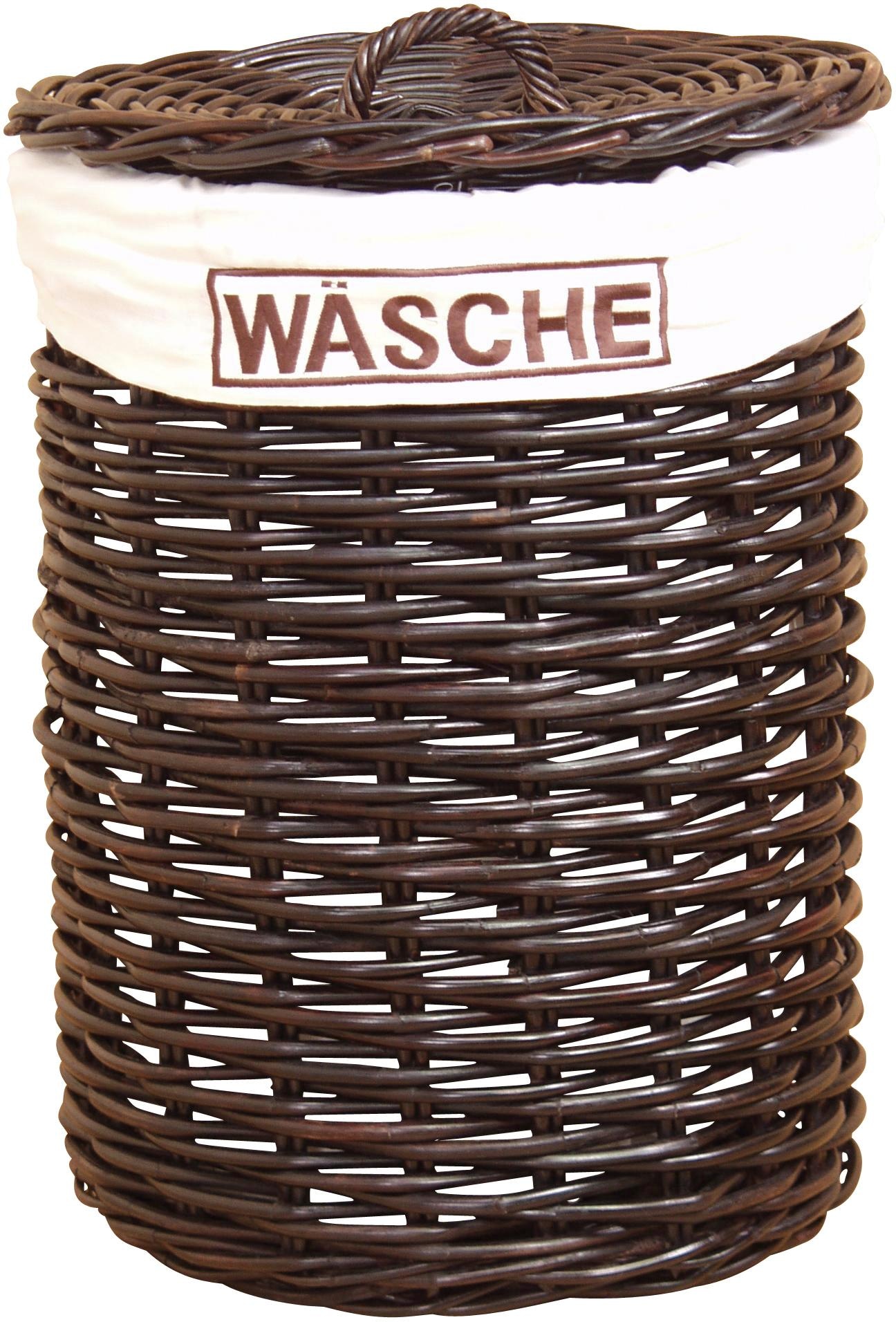 Home affaire Wäschekorb, Rattangeflecht, Höhe 65 cm günstig online kaufen