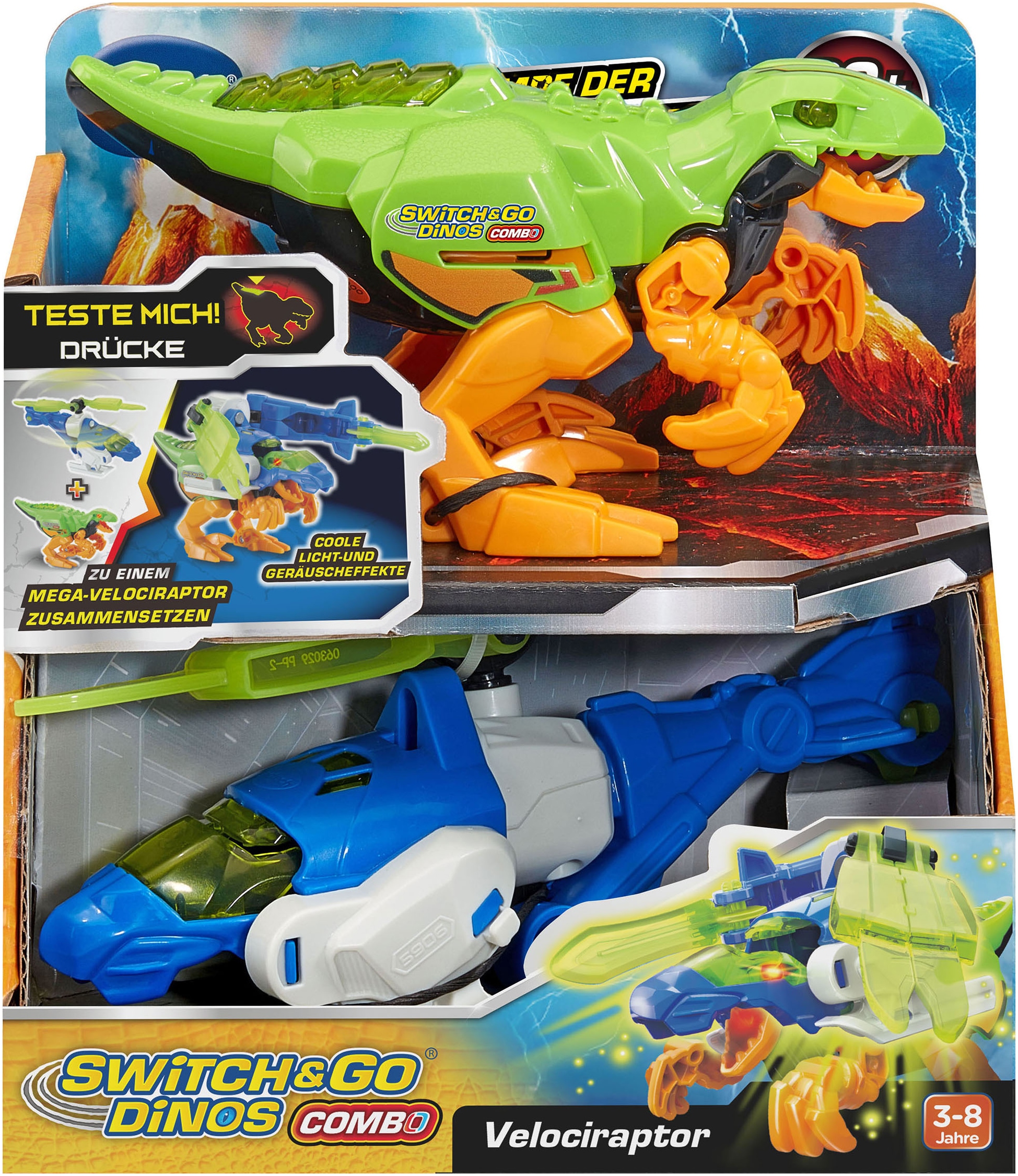 Vtech® Actionfigur »Switch & Go Dinos - Combo Velociraptor« mit Licht und Sound