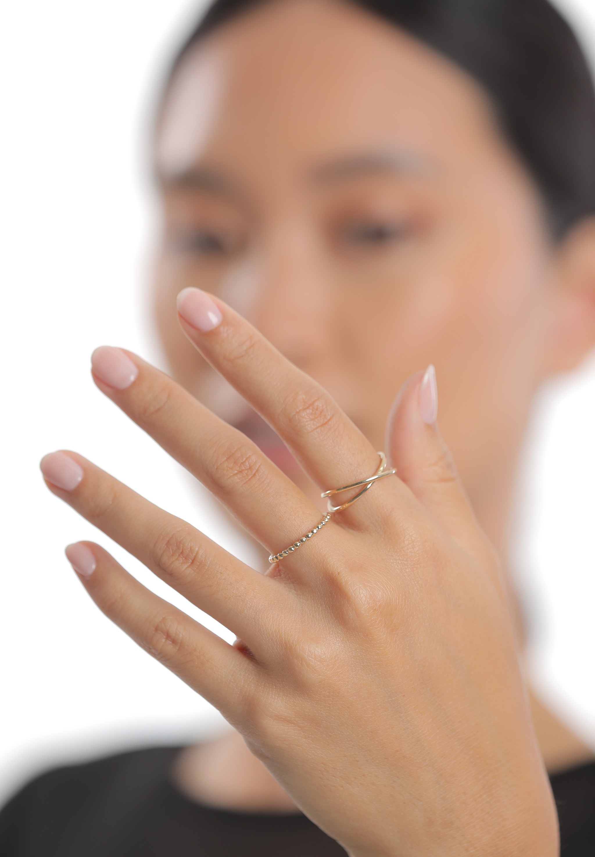 Elli Premium Fingerring »Ring Dots Kugel Design 375 Gelbgold«