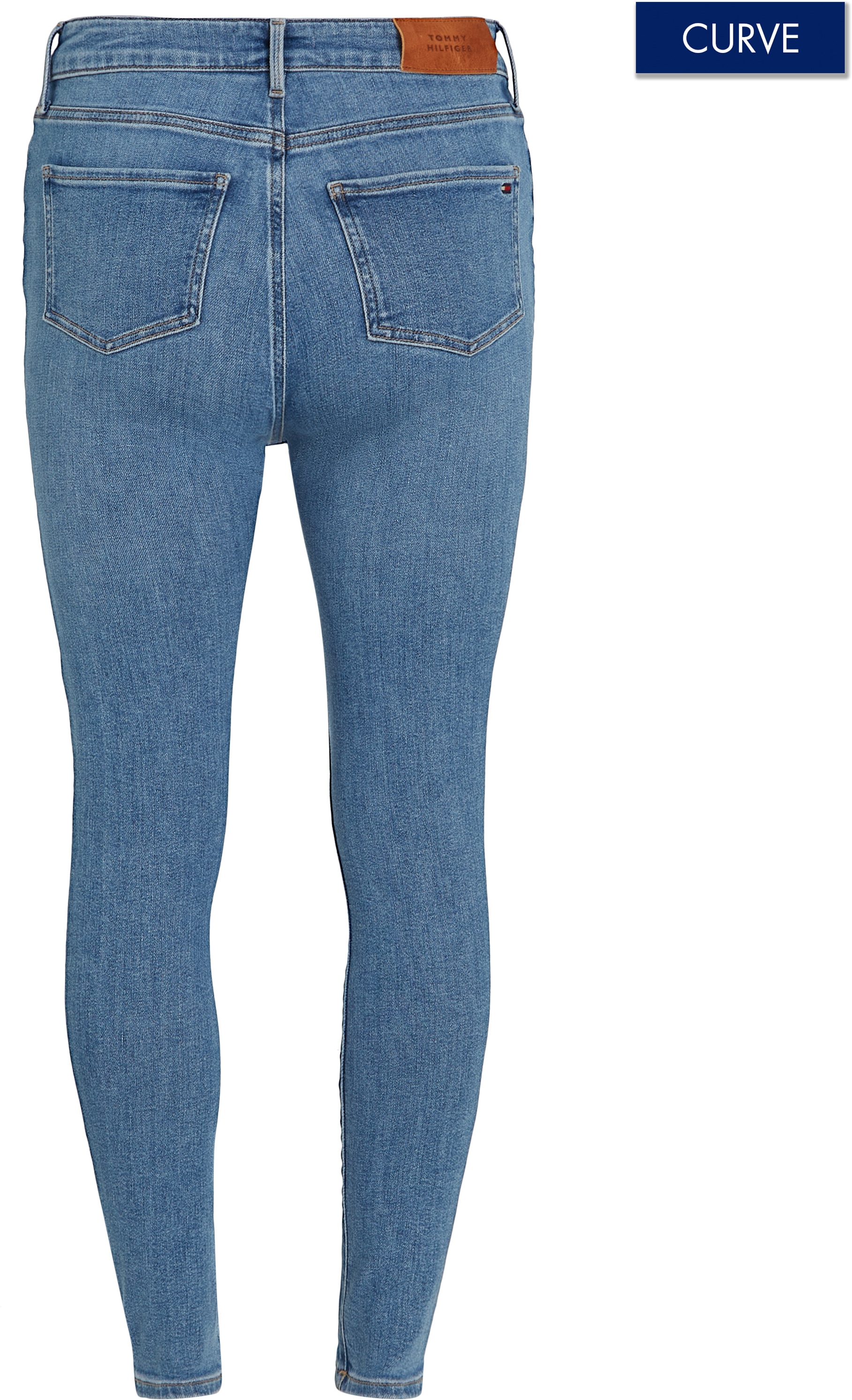 Tommy Hilfiger Curve Slim-fit-Jeans »Jeans CRV HARLEM SKINNY« in Großen Größen, Five Pocket Form