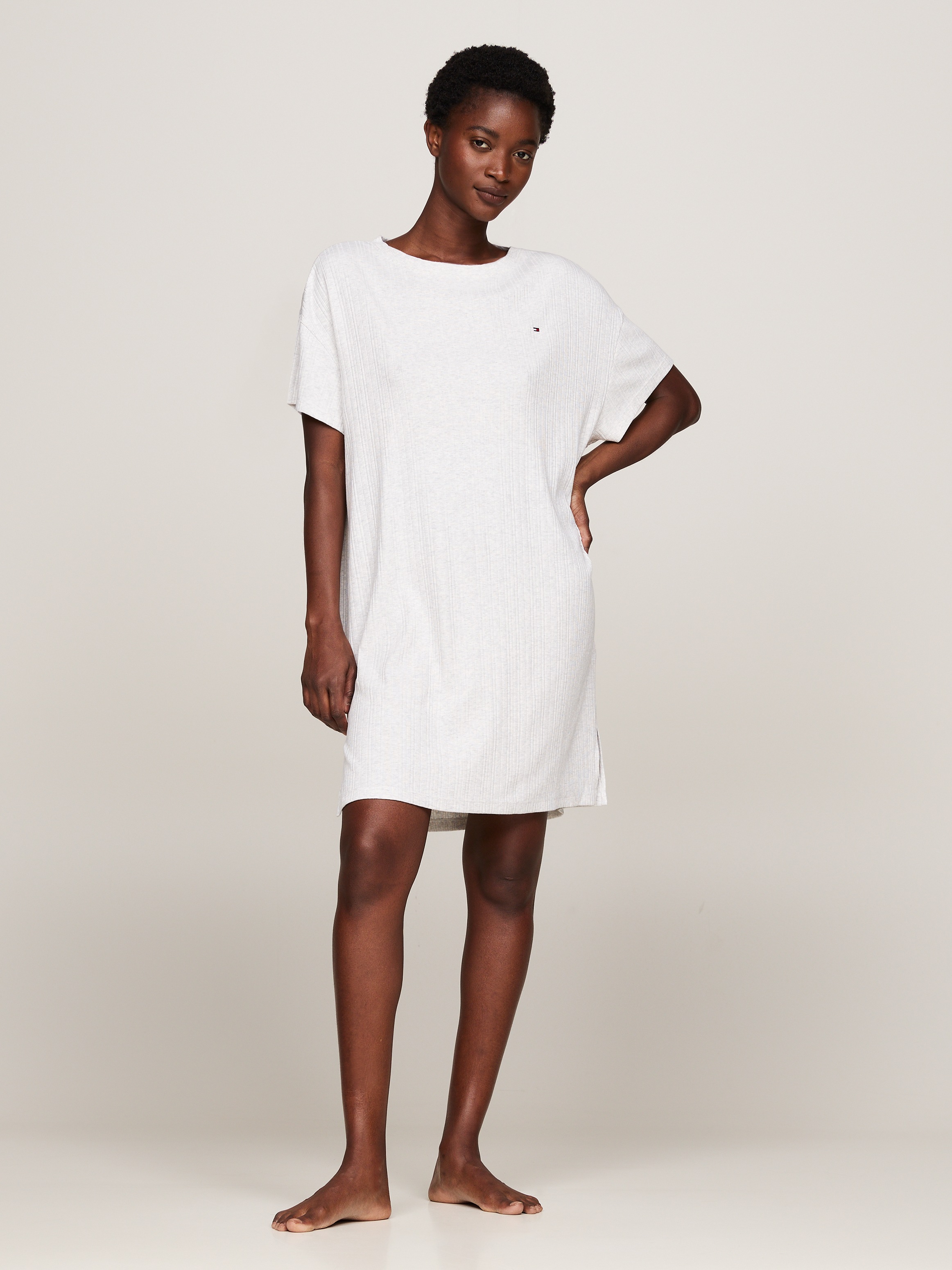 Tommy Hilfiger Underwear Nachthemd »SS RIB JERSEY NIGHTDRESS«, mit kurzen Ärmeln