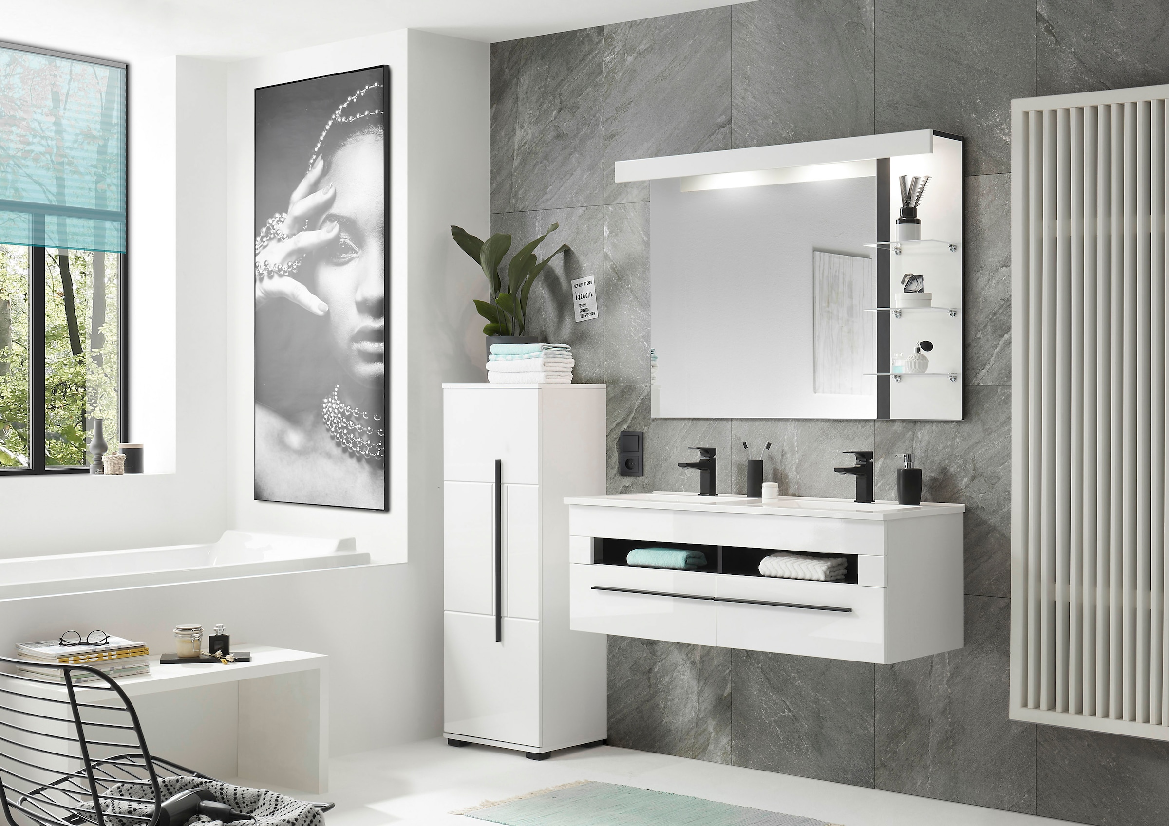 INOSIGN Badmöbel-Set »Cantara, Bad im modernen Design, 3-teiliges Badezimme günstig online kaufen