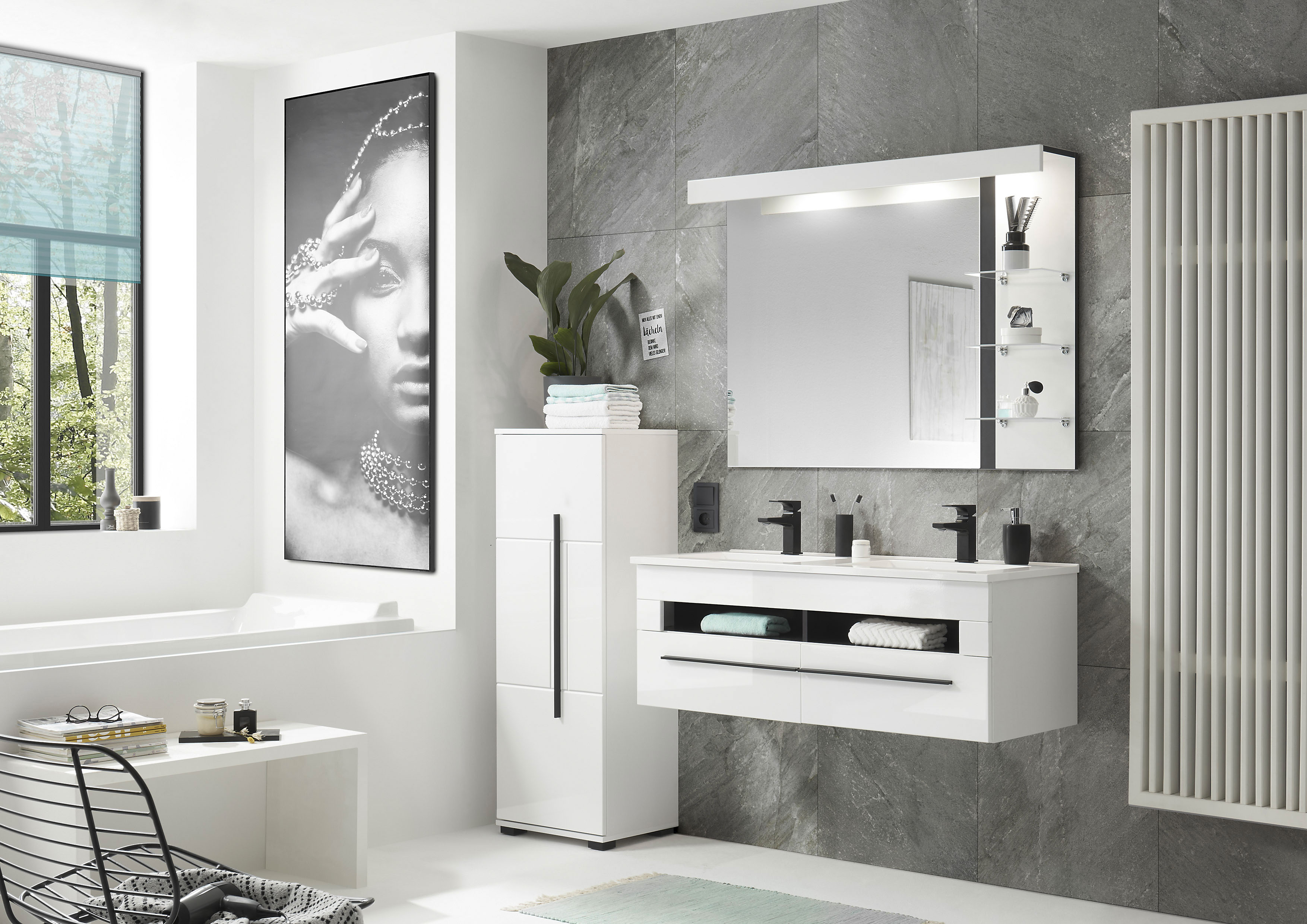 INOSIGN Badmöbel-Set »Cantara, Bad im modernen Design, 3-teiliges Badezimme günstig online kaufen