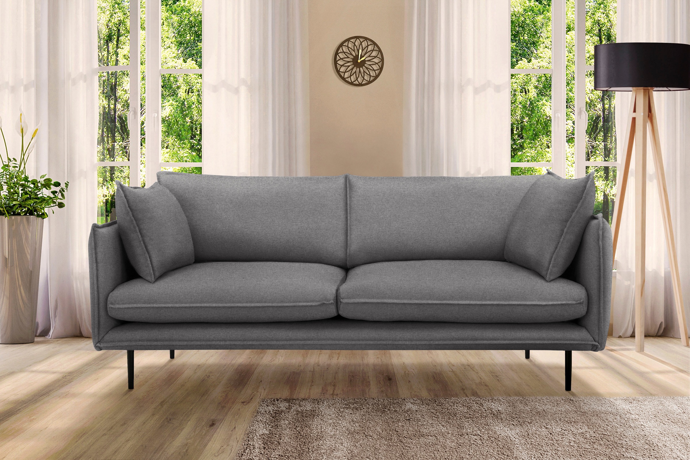 Home affaire 3-Sitzer »Somba« mit dickem Keder und eleganter Optik günstig online kaufen