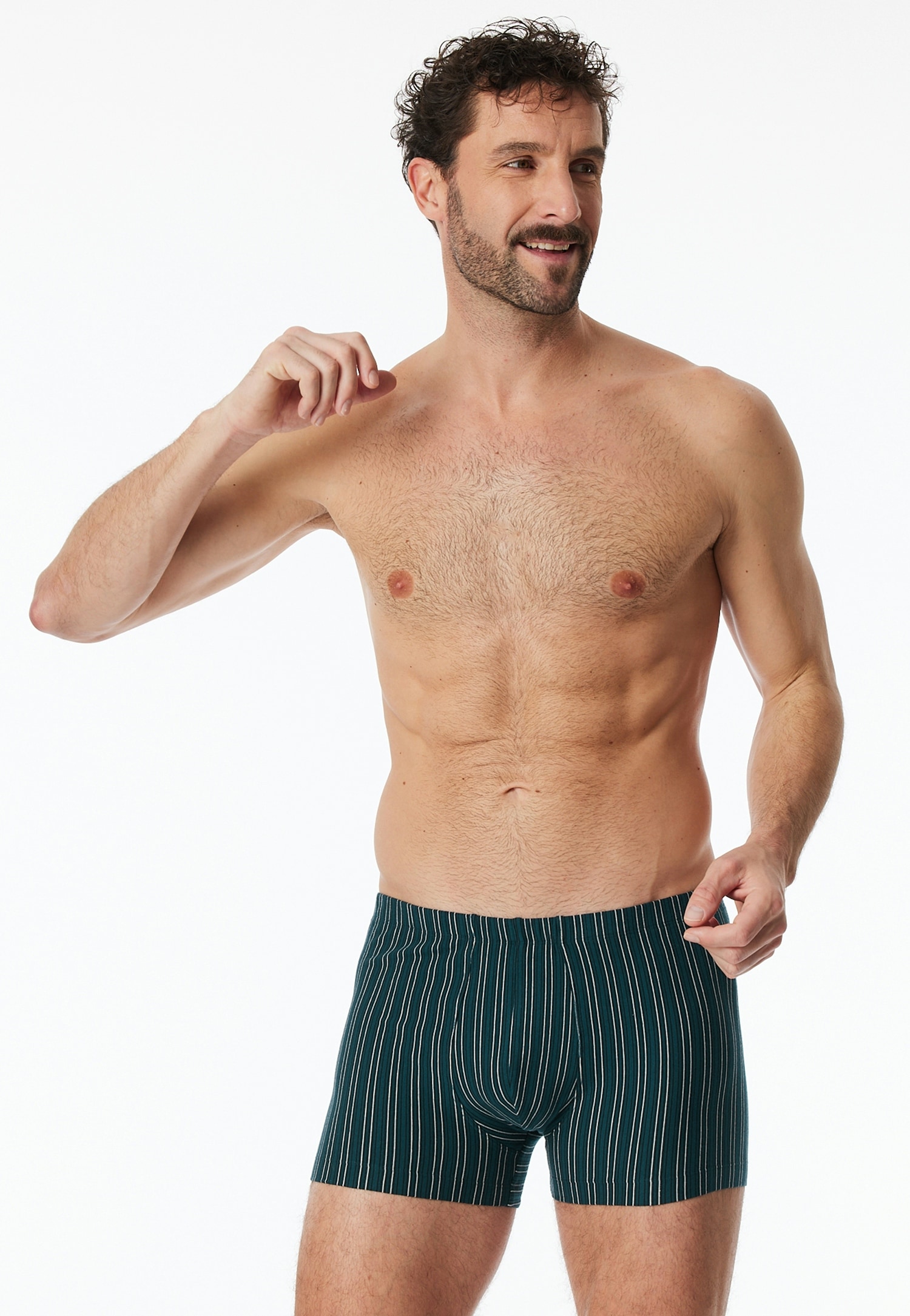 Schiesser Boxershorts »95/5 Essentials«, (3er Pack), mit softem, tonalem Komfortbund
