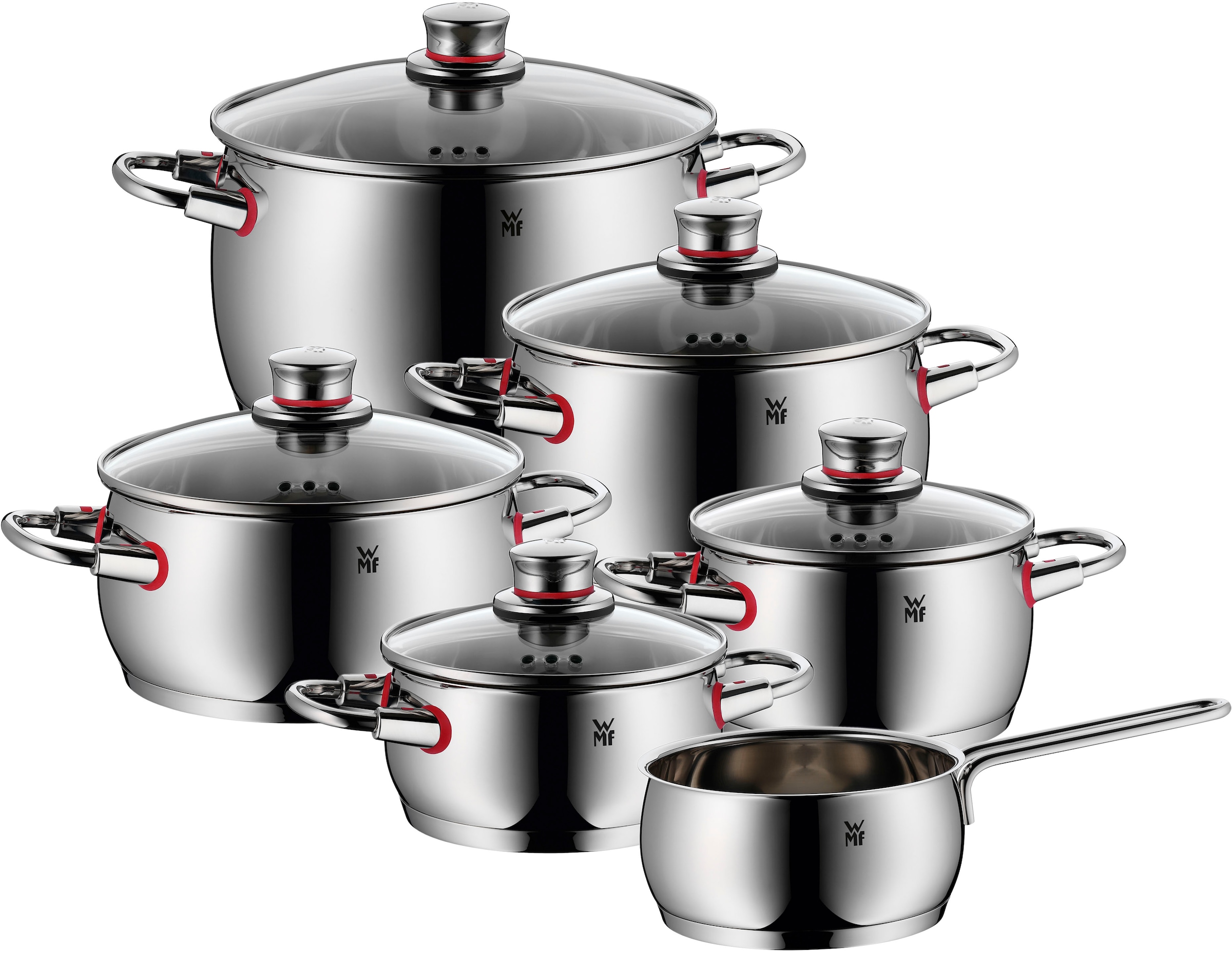 WMF Topf-Set »Quality One« Cromargan® Edelstahl Rostfrei 18/10 Set, 11 Stk. günstig online kaufen