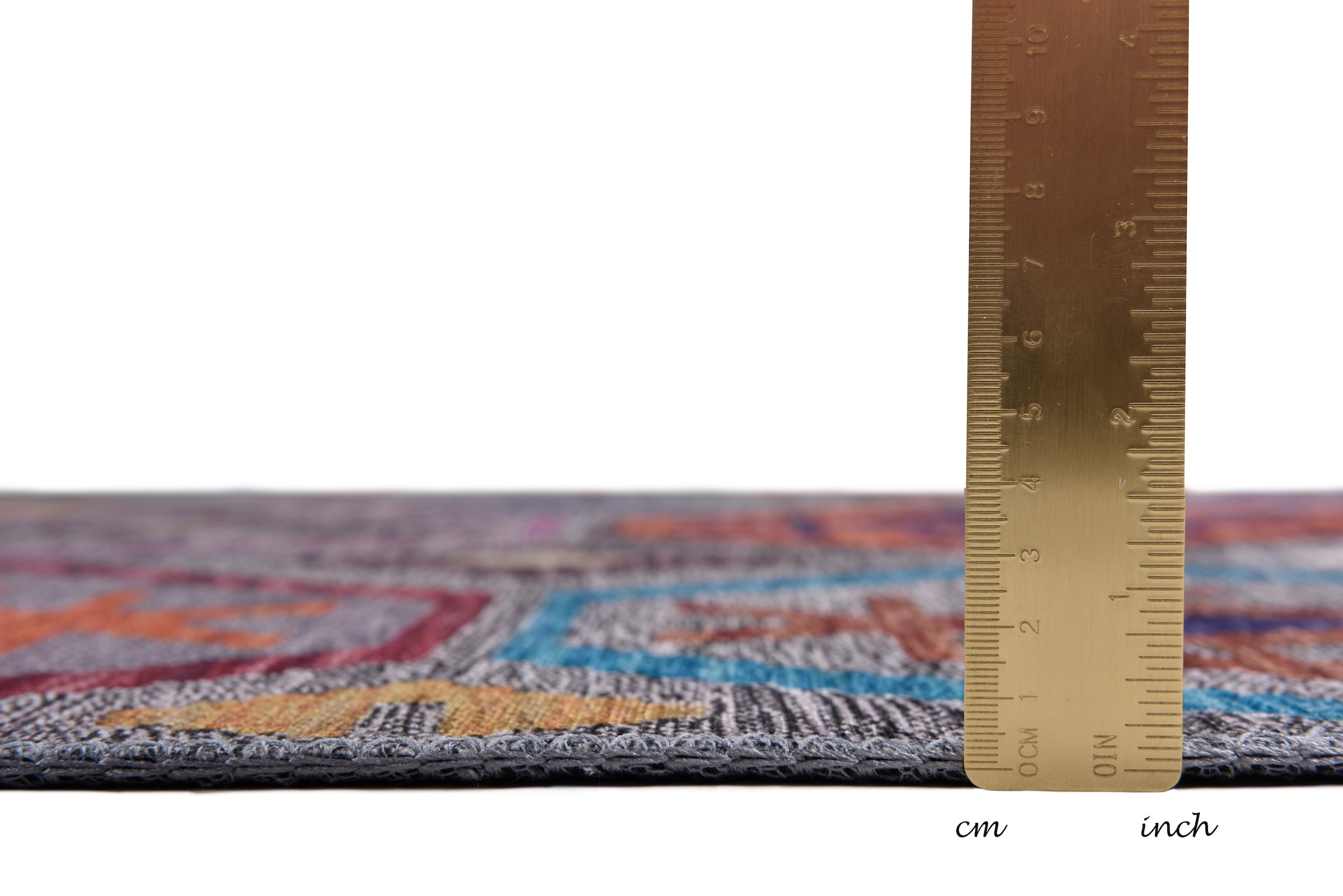Gino Falcone Teppich »Cecilia 27594«, rechteckig, 3 mm Höhe, Flachgewebe, bedruckt, ideal im Wohnzimmer & Schlafzimmer