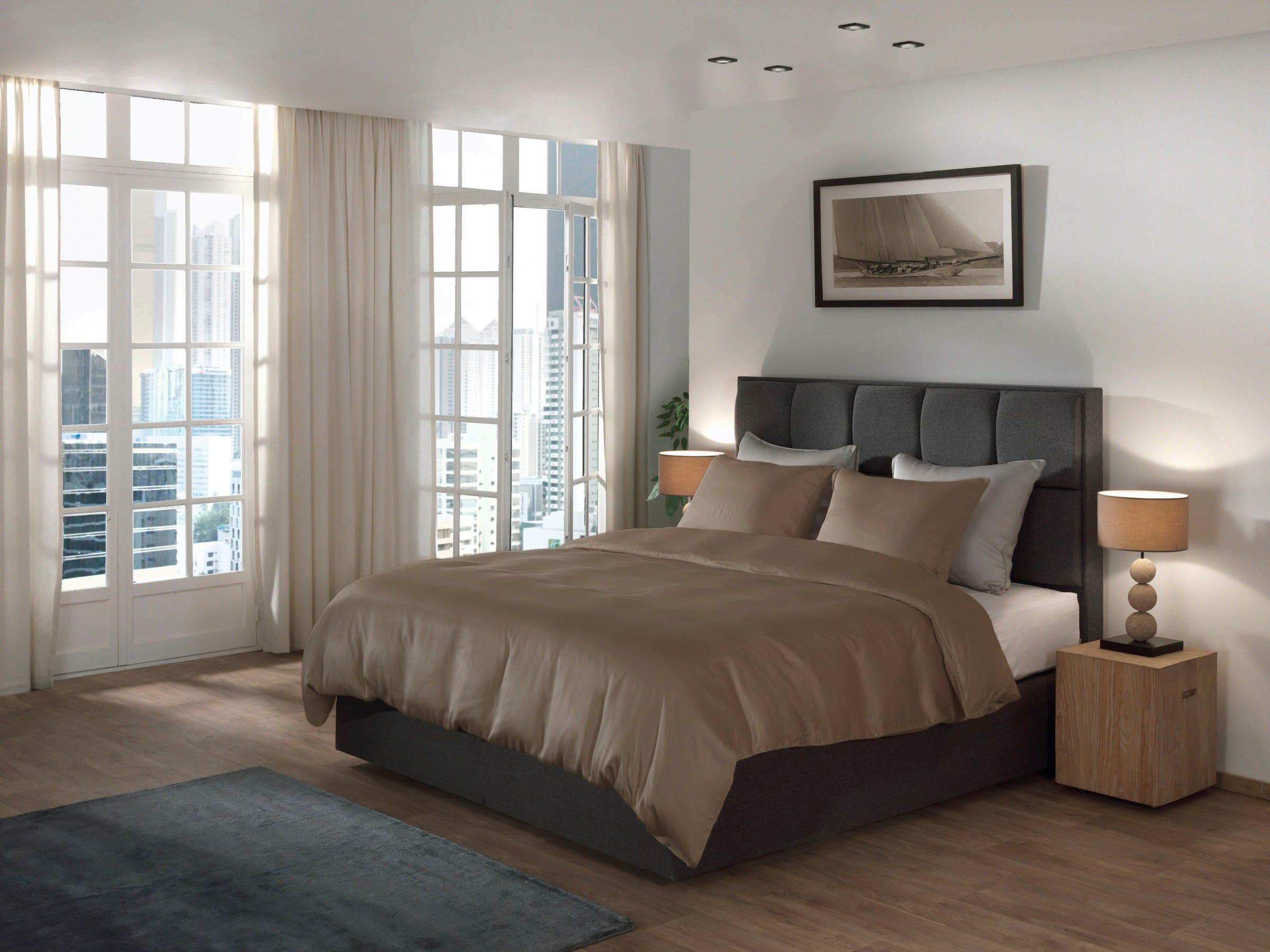 YELLOW Bettwäsche »Suite-New-York« 2 Stk. tlg. Bettwäsche aus 100% hochwert günstig online kaufen