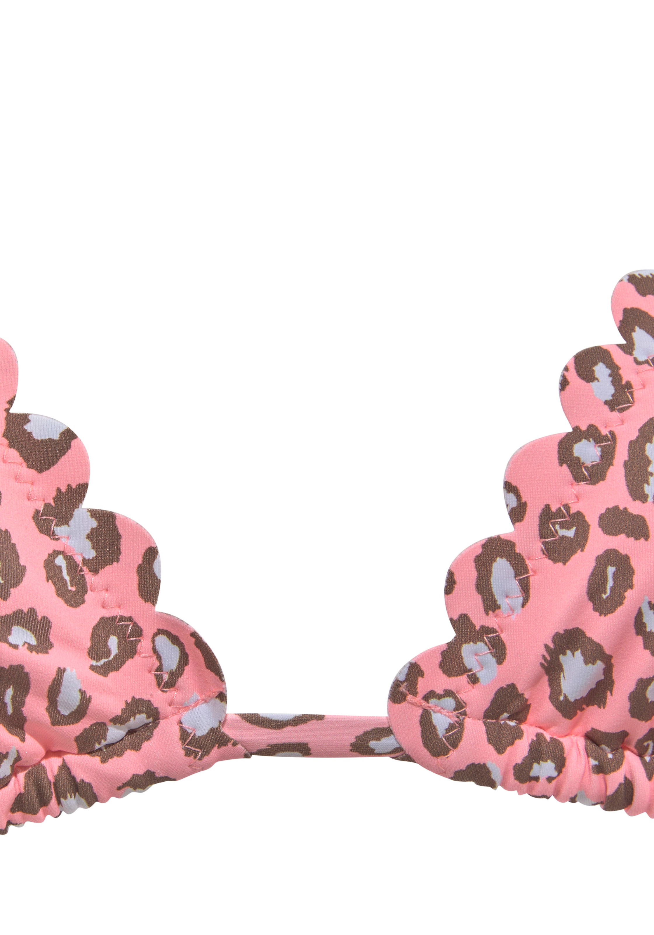 LASCANA Triangel-Bikini-Top »Mae«, farbenfroher Animalprint, herausnehmbare Cups