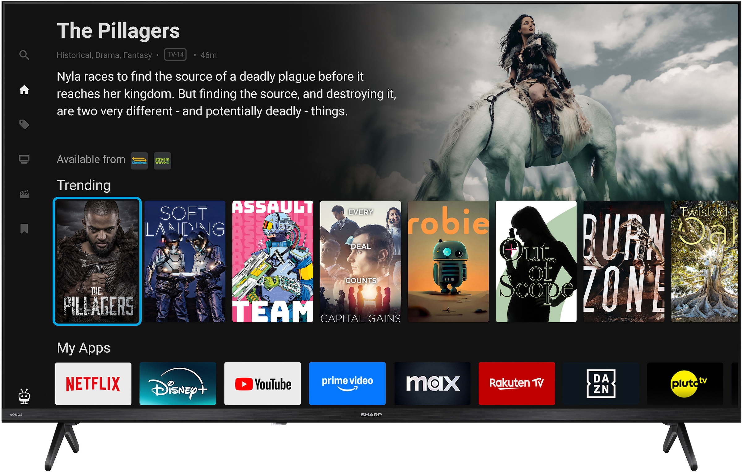 Sharp LED-Fernseher »2T-C40HEx« 101 cm/40 ″ Full HD Smart-TV