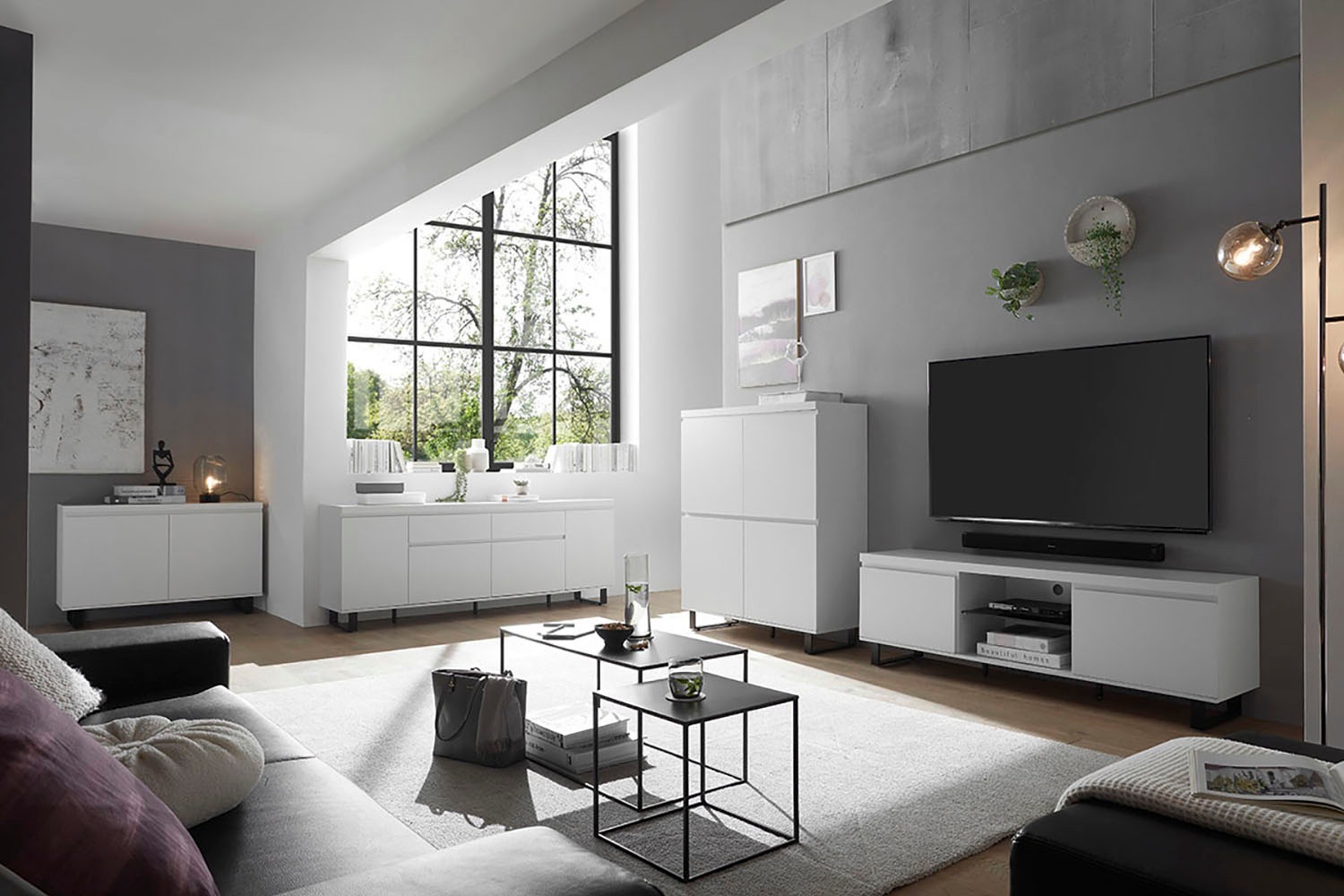 MCA furniture Highboard »AUSTIN Highboard«, Türen mit Dämpfung