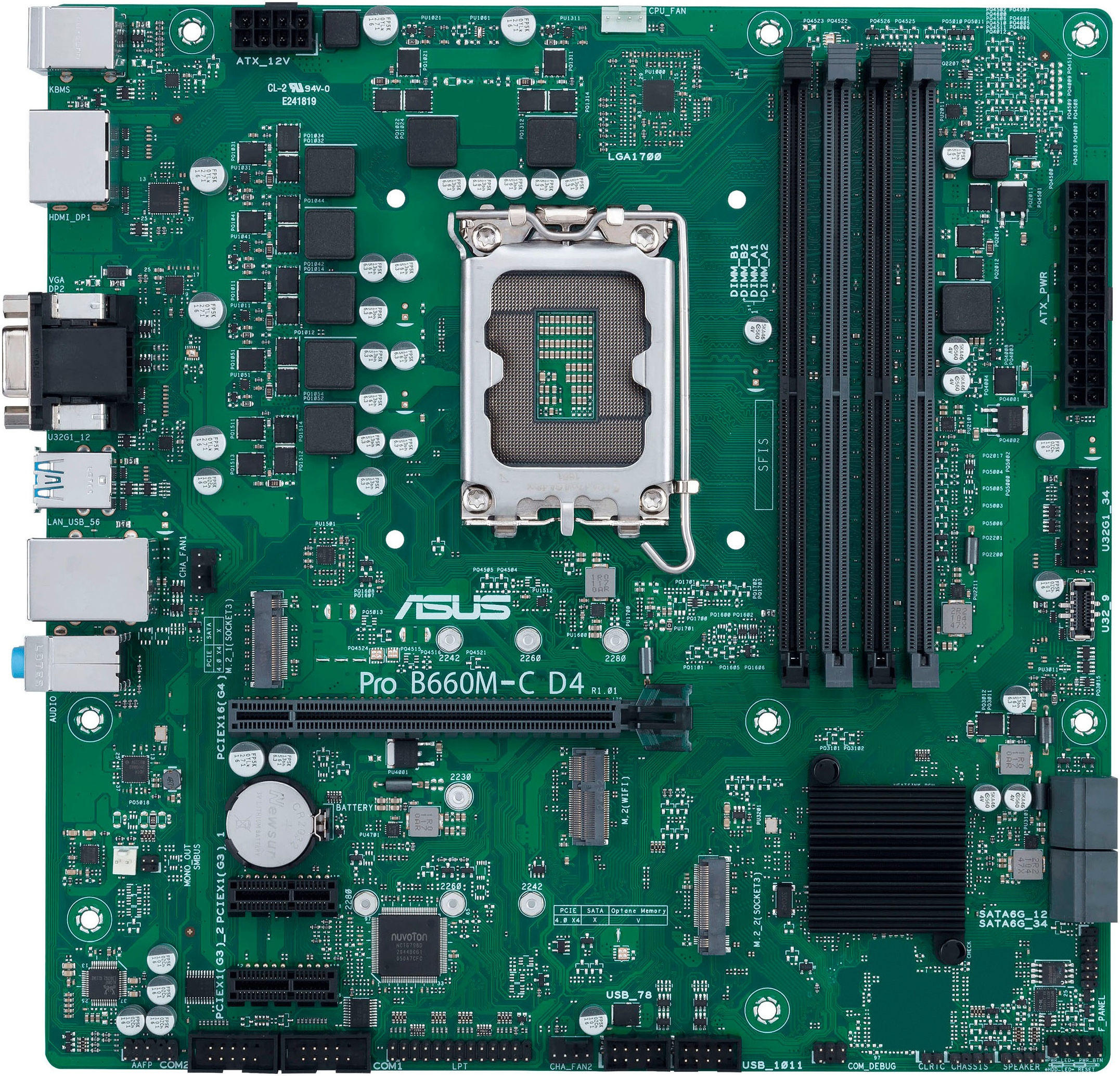 Asus Mainboard »PRO B660M-C D4-CSM«