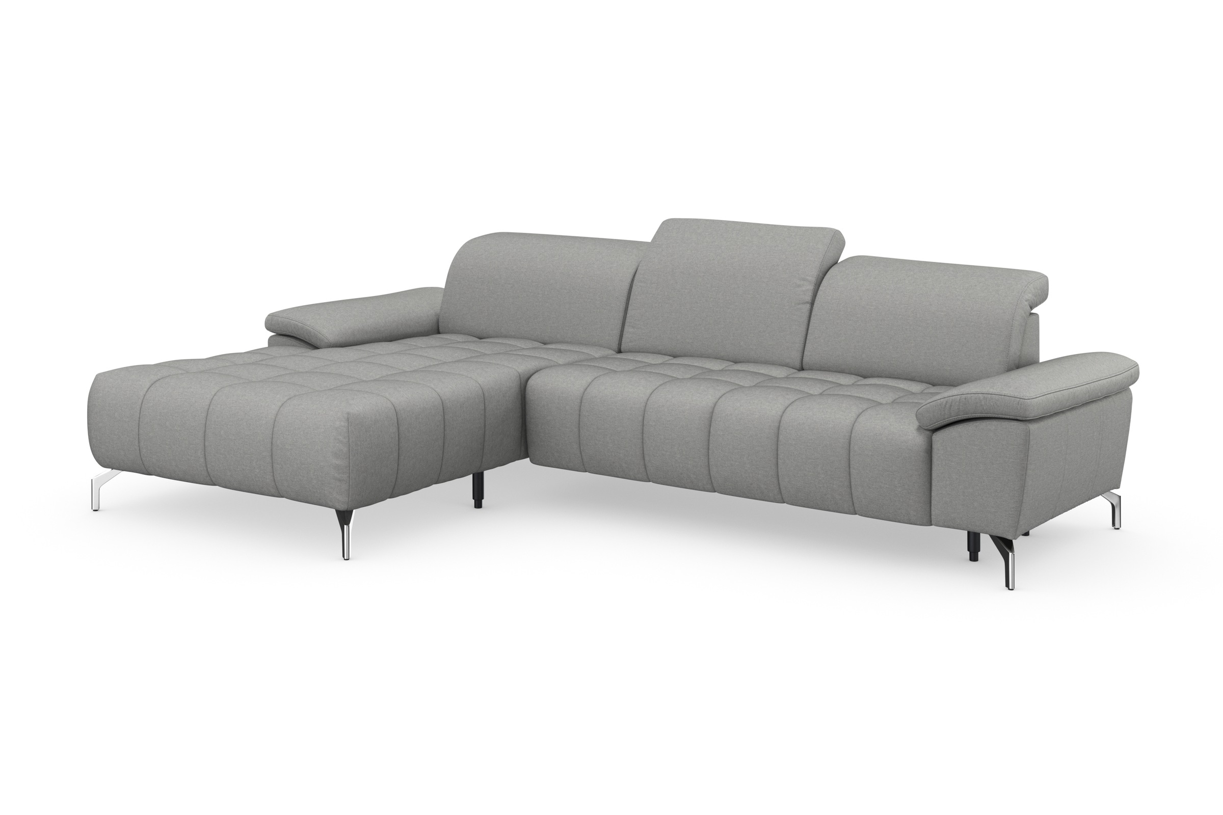 sit&more Ecksofa »Cool L-Form«, wahlweise mit Kopfteilverstellung und Vorziehsitz, motorisch
