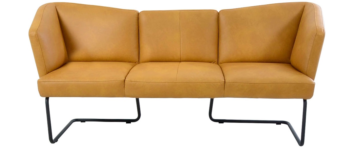 K+W Komfort & Wohnen Polsterbank »Mikkado Tube«, in abgerundeter Form, Rundrohrkufe lang, in 2 Breiten 192 oder 242 cm