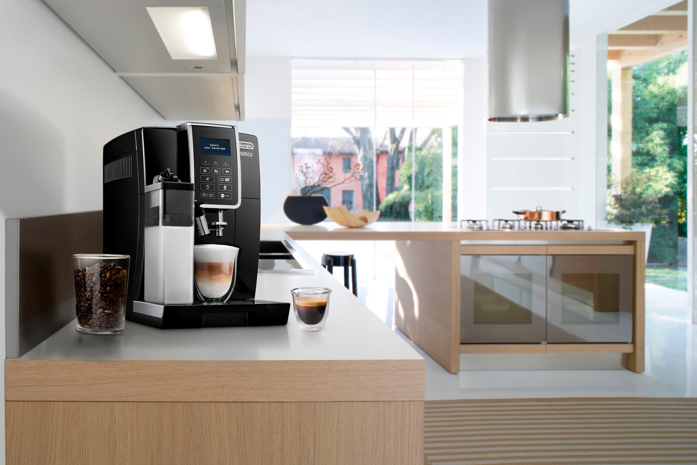 De'Longhi Kaffeevollautomat »Dinamica ECAM 356.57.B«, mit 4 Direktwahltasten, Kaffeekannenfunktion