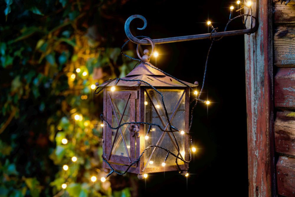KONSTSMIDE LED-Lichterkette »Weihnachtsdeko aussen«, gefrostet, 200 warm weiße Dioden