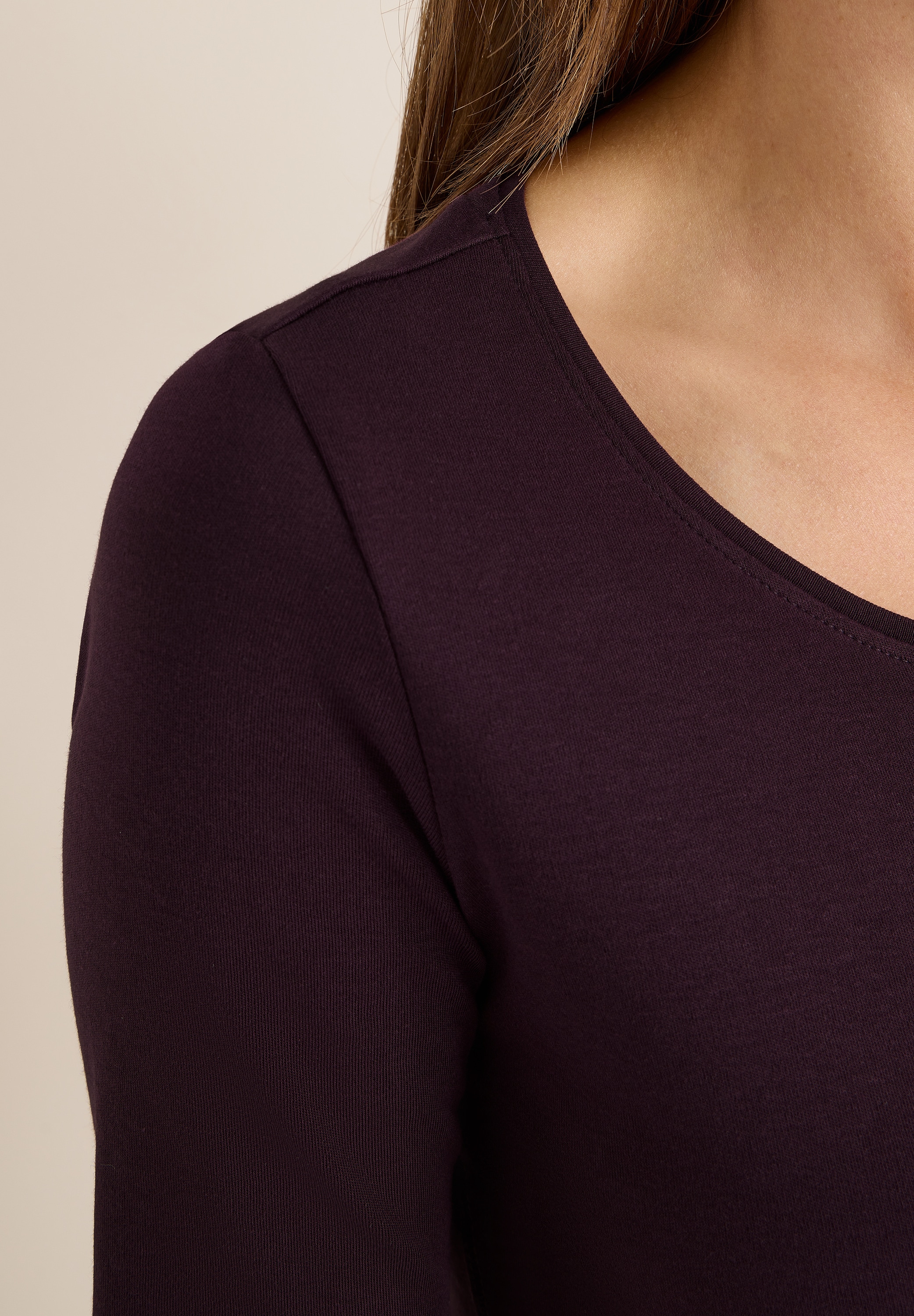 Cecil Rundhalsshirt »Style Lena« mit Halbärmeln