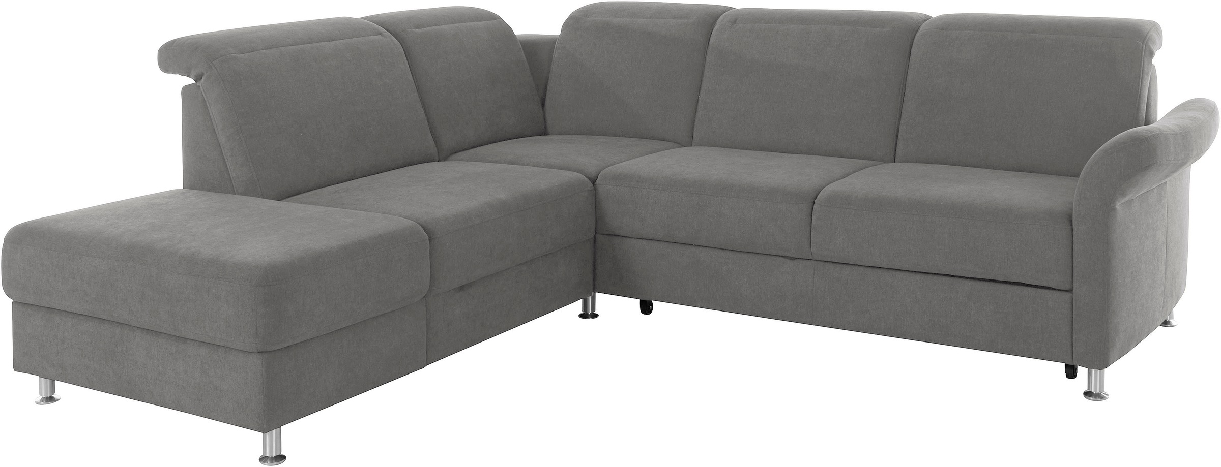 sit&more Ecksofa »Darwin L-Form«, inklusive Federkern, wahlweise mit Kopfteilverstellung, Bettfunktion