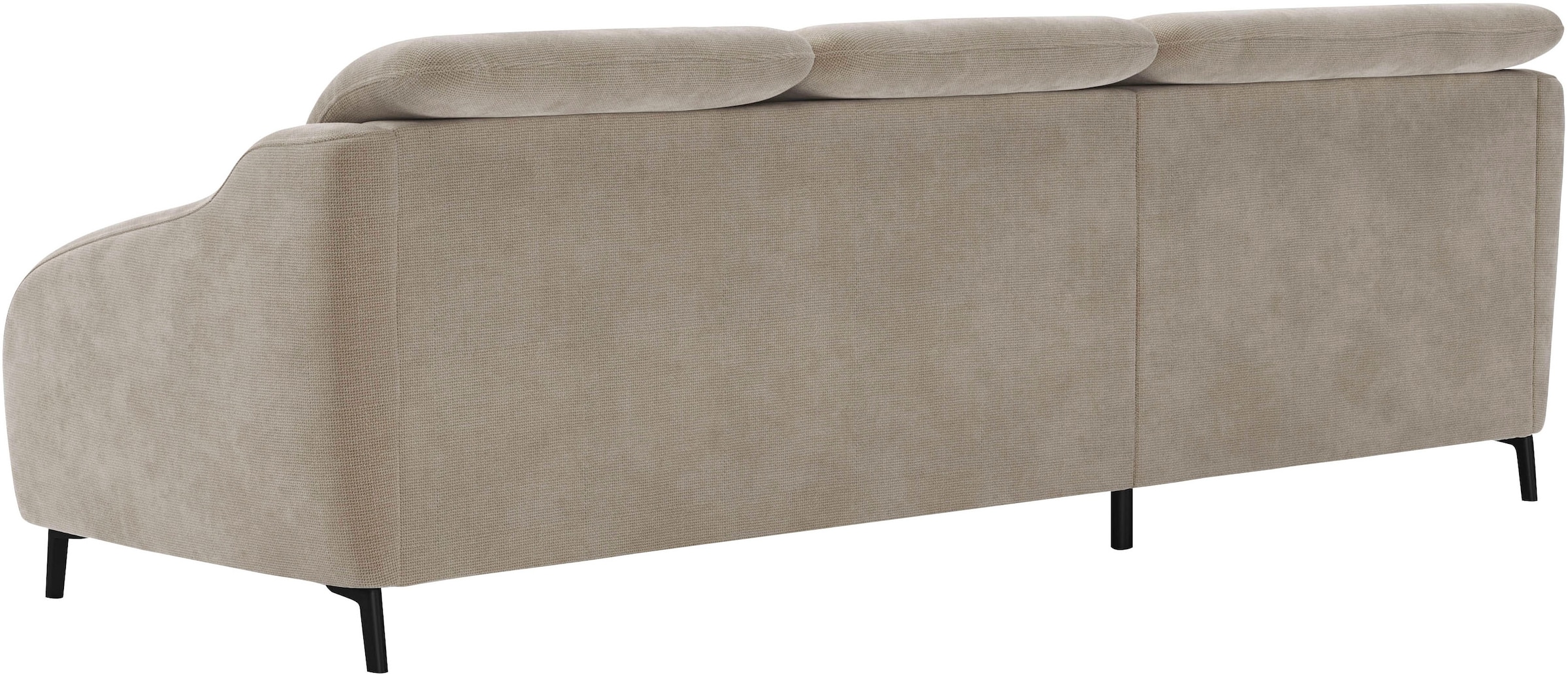 sit&more Ecksofa »Blues L-Form«, wahlweise mit Klapptisch und USB