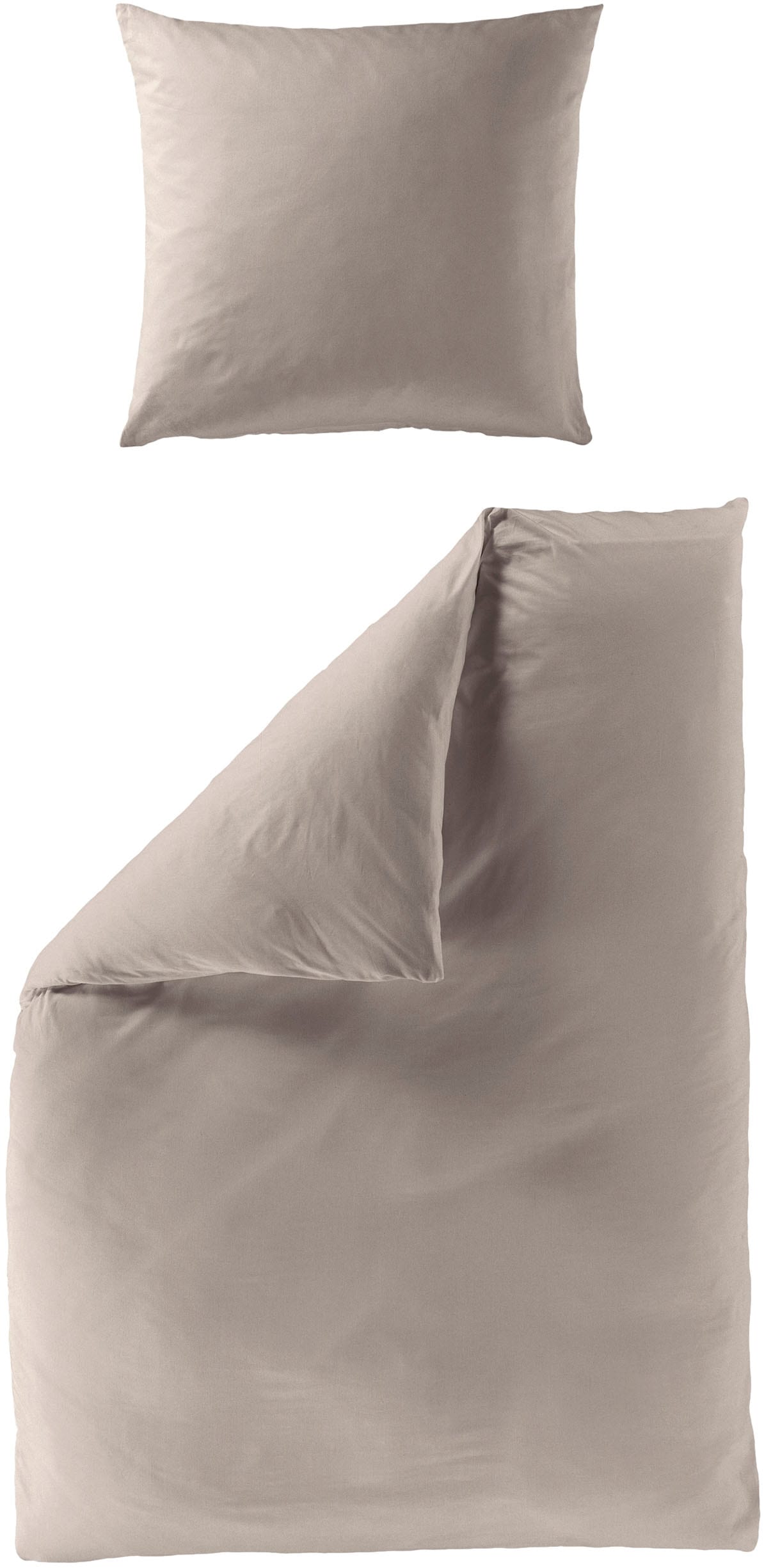 BIERBAUM Bettwäsche »Elegant uni«, Mako-Satin, 100 % Baumwolle, Uni, pflege günstig online kaufen