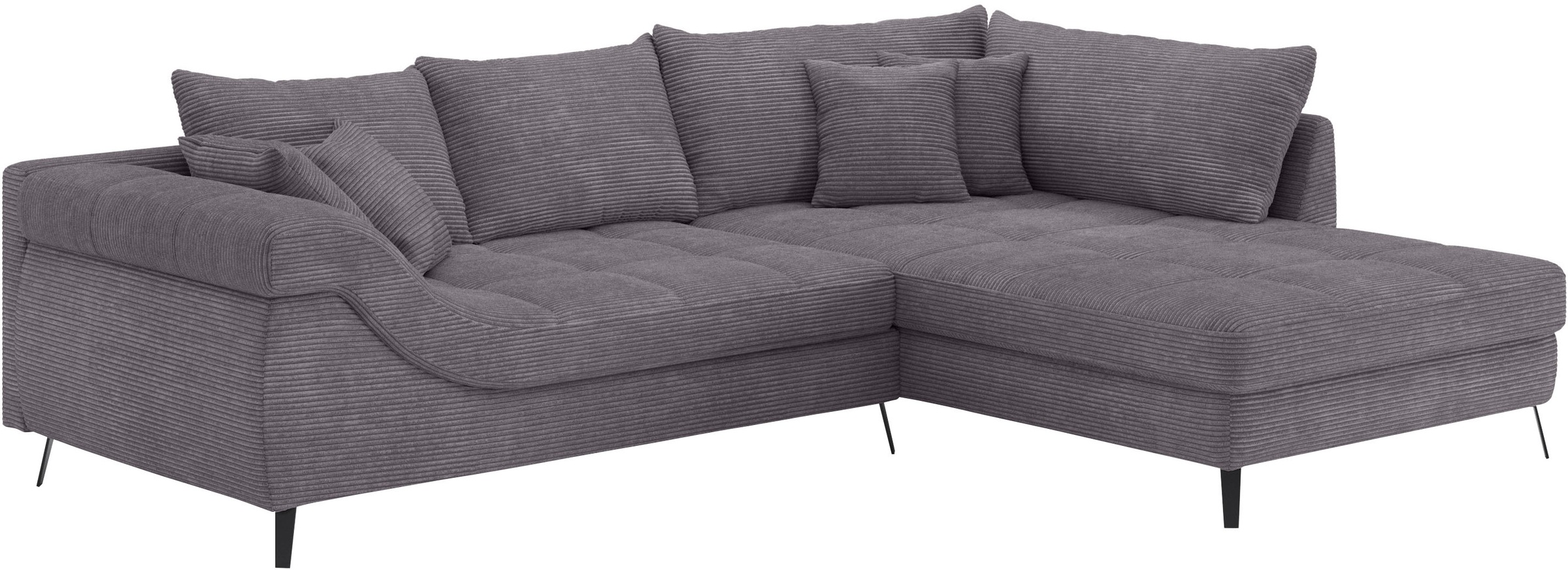 Mr. Couch Ecksofa »Portofino L-Form«, 4 Bezugsqualitäten, 13,5 cm hohe Meta günstig online kaufen