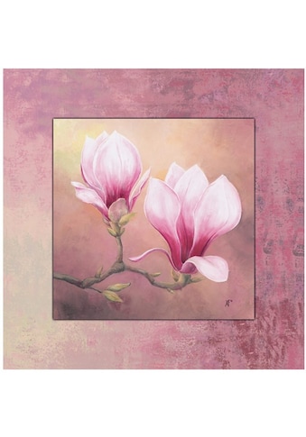 Home affaire Wandbild »Late Magnolia«, 50,4/50,4 cm, gerahmt kaufen