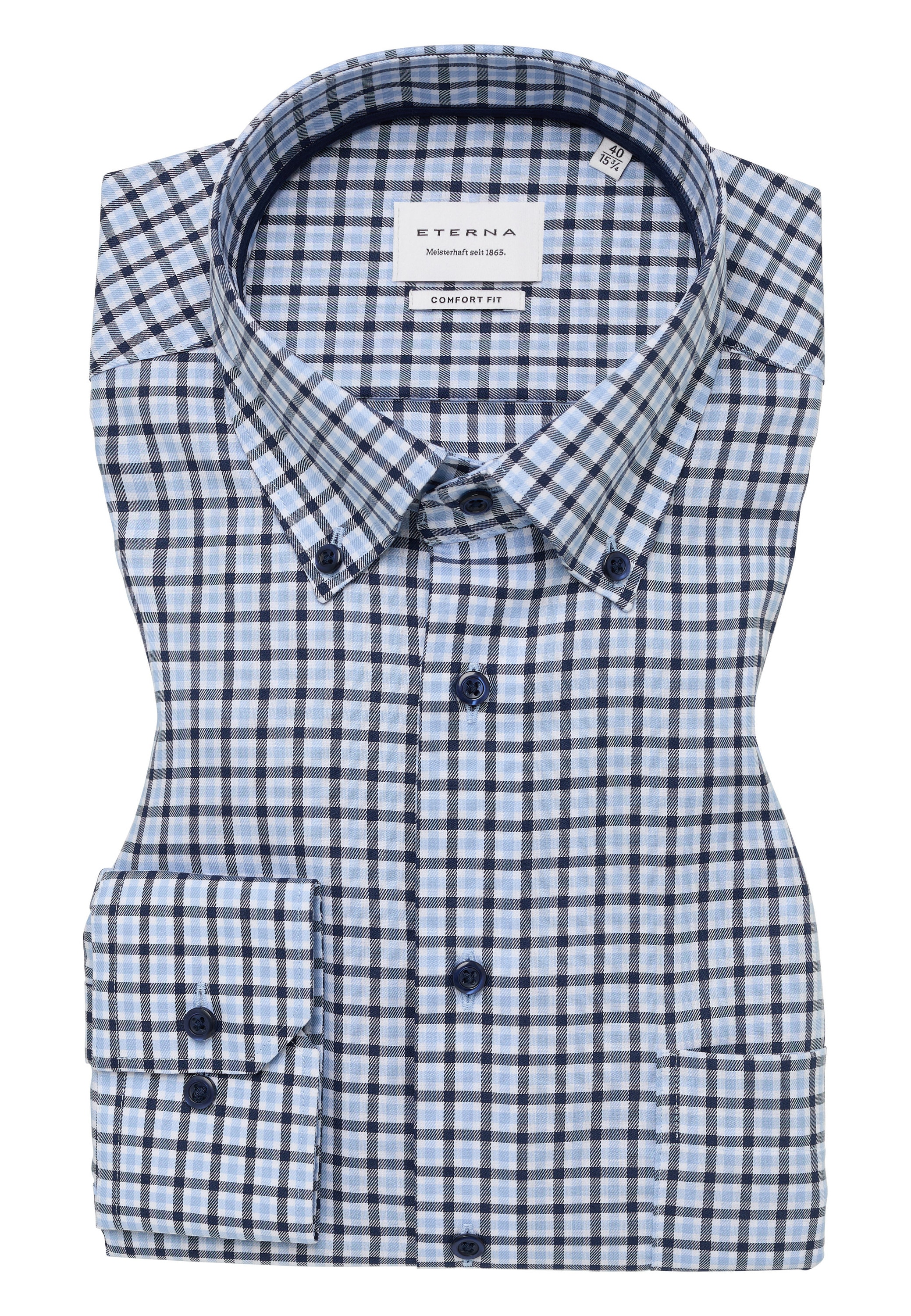 Eterna Langarmhemd »COMFORT FIT«, NON IRON (bügelfrei)