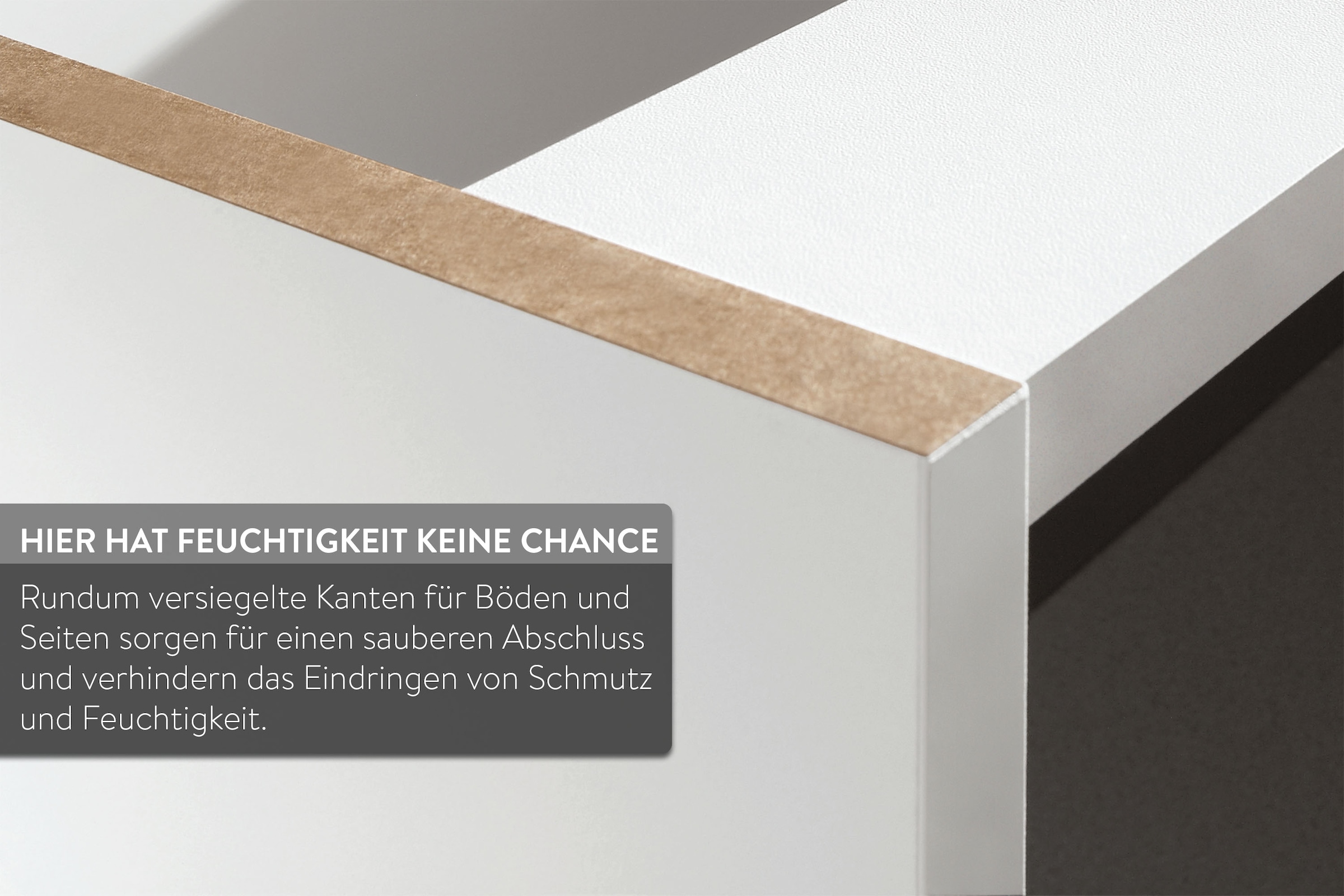 nobilia® Badmöbel-Set »Alvene«, (2 St., vormontiert, mit Soft-Close), inkl. Spiegelschrank mit Beleuchtung und Dimmerfunktion, in 4 Breiten