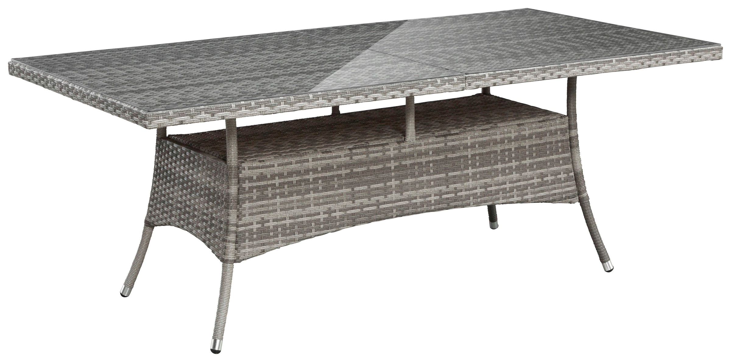 Tisch Sessel, »Belluno«, 200x100 (17 tlg.), kaufen KONIFERA Garten-Essgruppe online 8 cm, Polyrattan