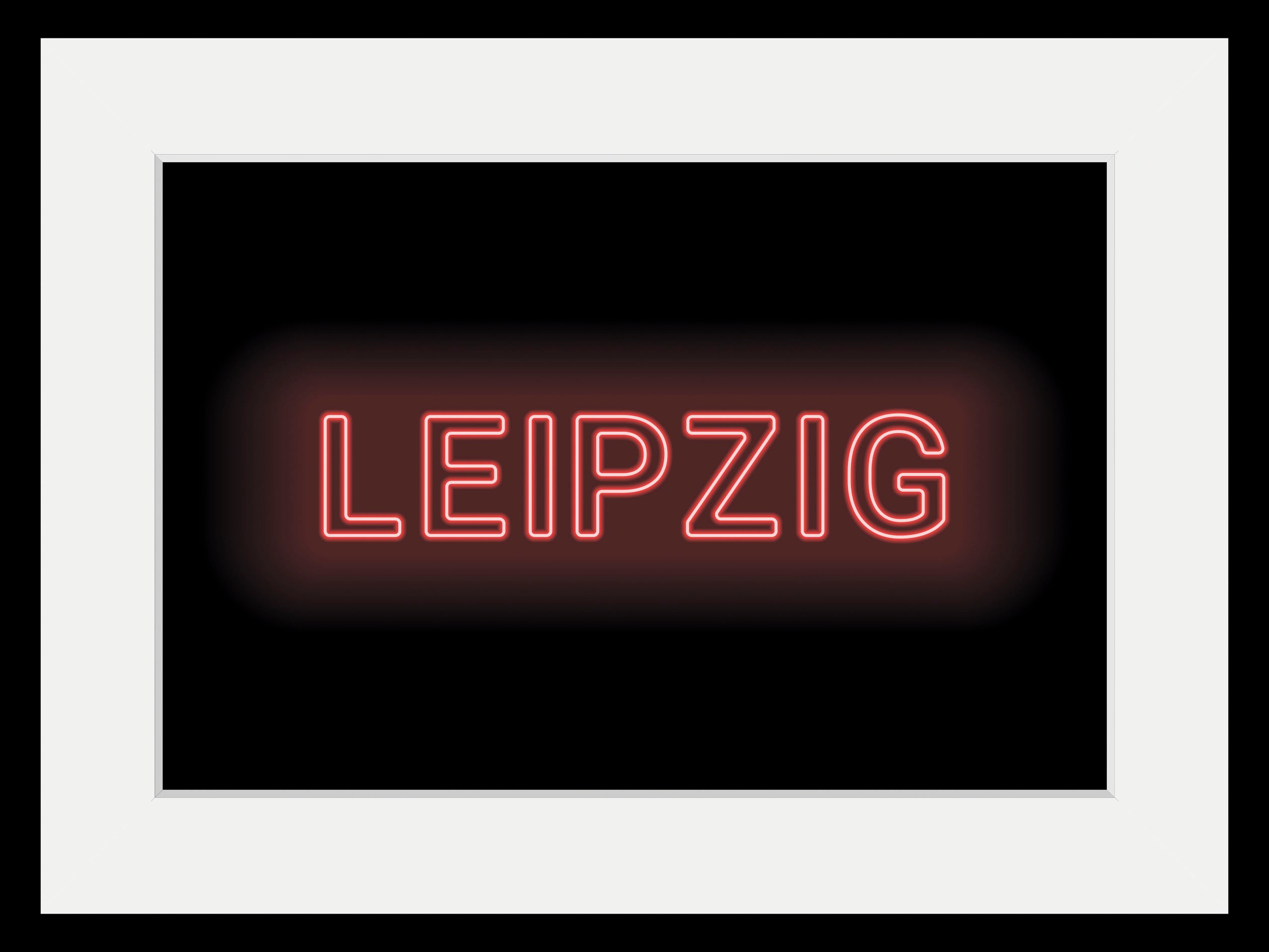 queence Bild »LEIPZIG LIGHTS«, Städte-Schriftzug, (1 St.), HD Premium Poste günstig online kaufen