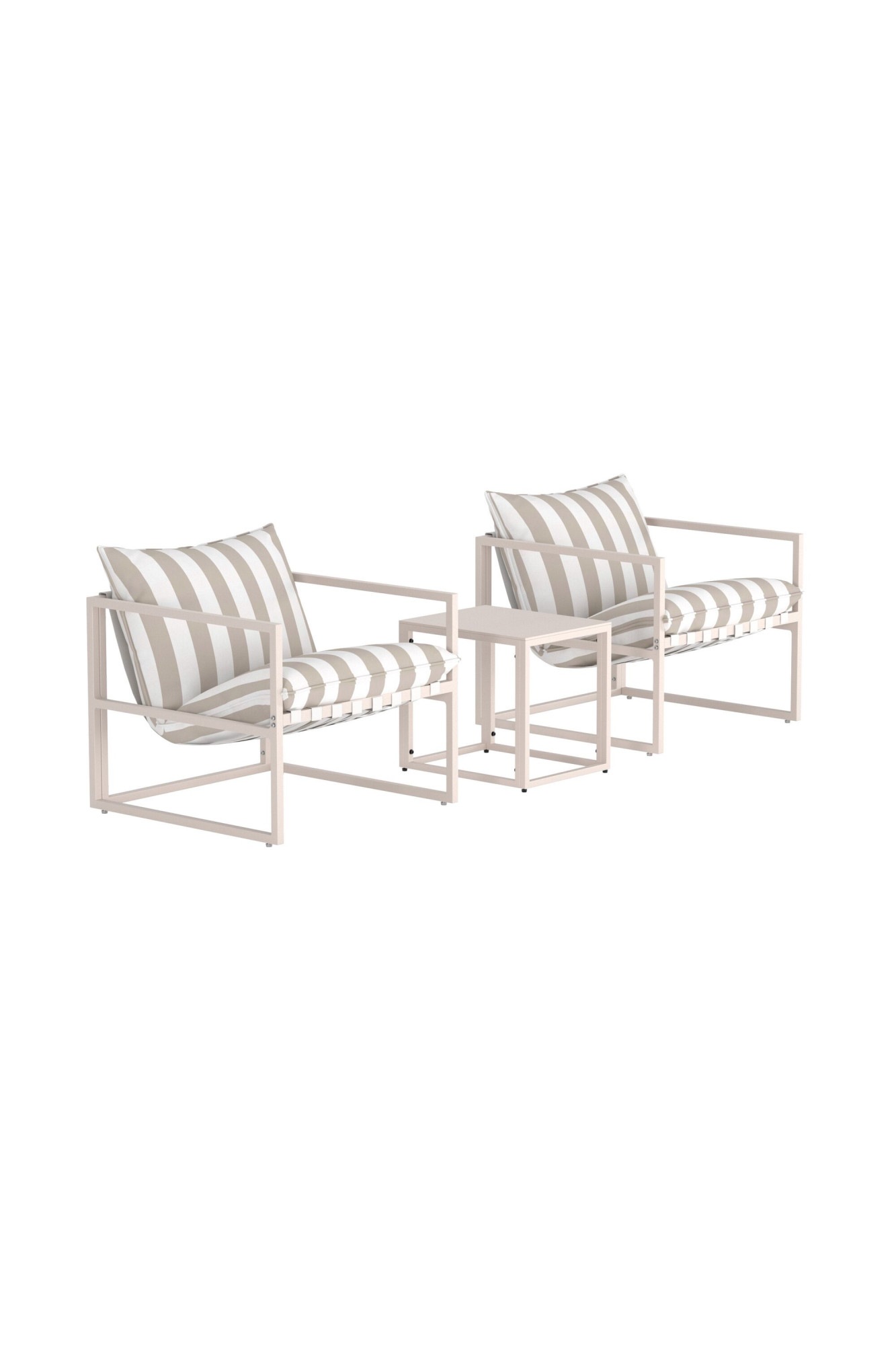 Venture Home Gartenlounge-Set »Messina, großzügiges Outdoor-Set für hohen Sitzkomfort« 3 tlg. Loungemöbel mit Stoffbezug, angenehm, weich