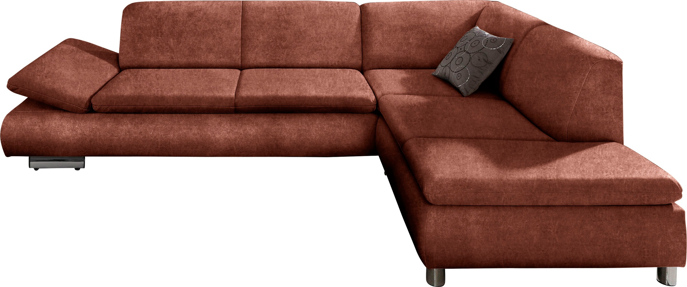 Max Winzer® Ecksofa »Toulouse modern und bequem, aktuelles Design, hoher Sitzkomfort«, mit klappbaren Armlehnen, Breite 271 cm