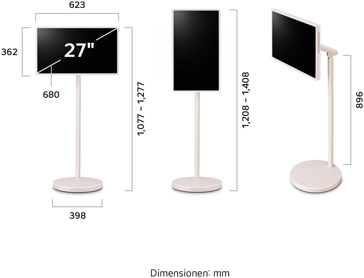LG LED-Fernseher »27LX6TDGA« 68 cm/27 QHD Smart-TV