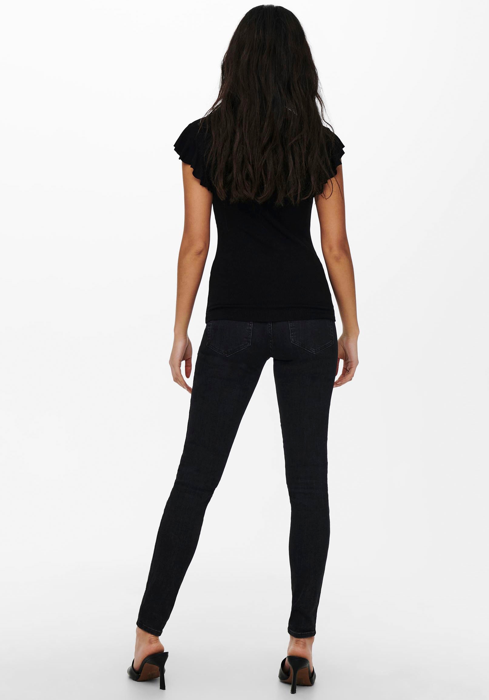 ONLY V-Shirt »ONLBELIA – V-Ausschnitt für femininen Sommerkomfort« Viskosemischung, regular fit, Rundhals