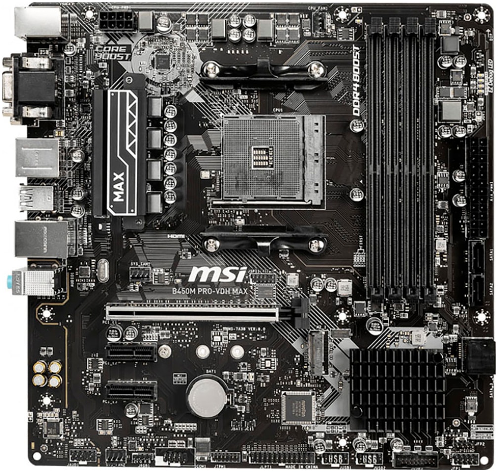 MSI Mainboard »B450M PRO-VDH Max«