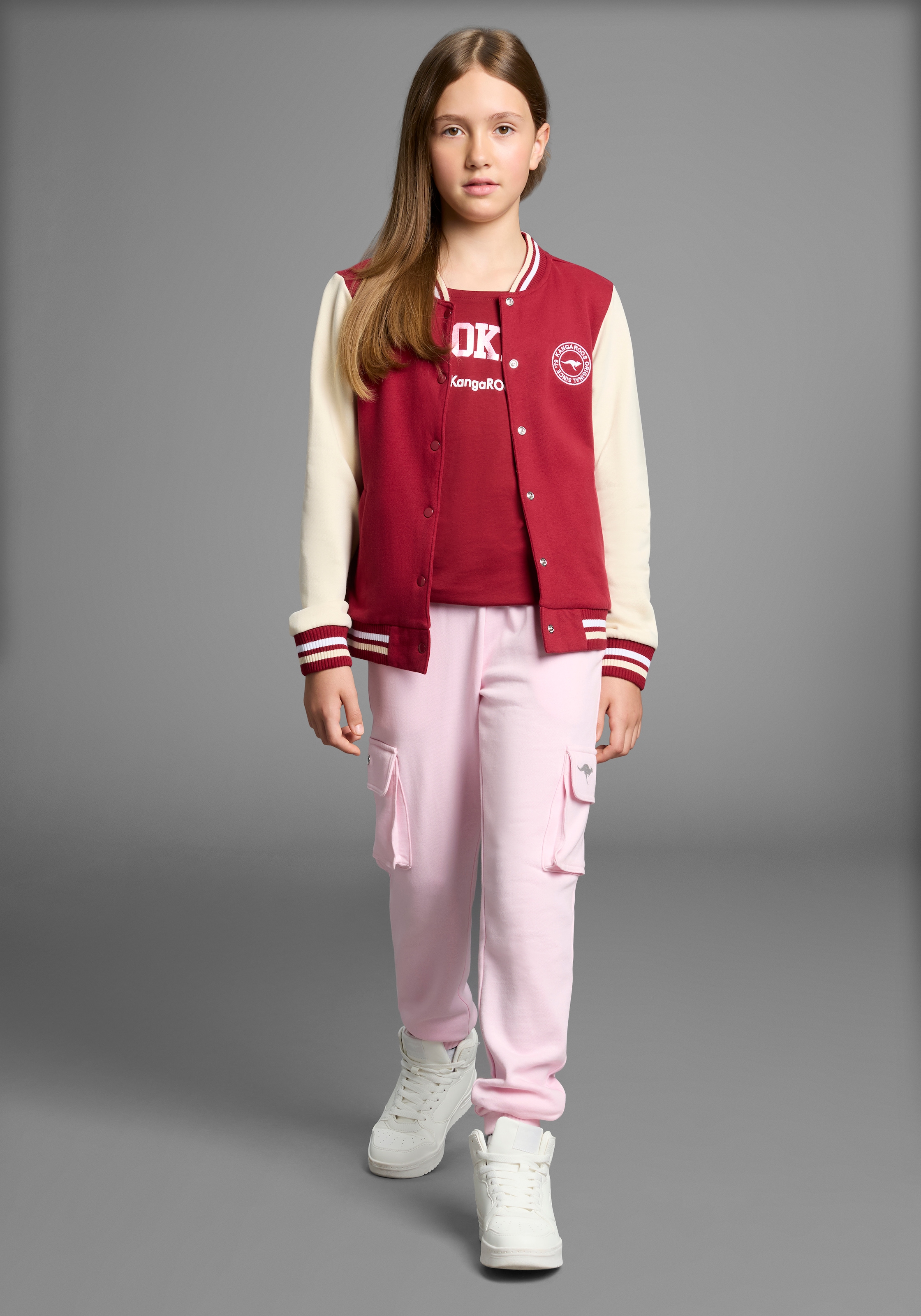 KangaROOS Sweatjacke »College-Jacke« mit Kragen