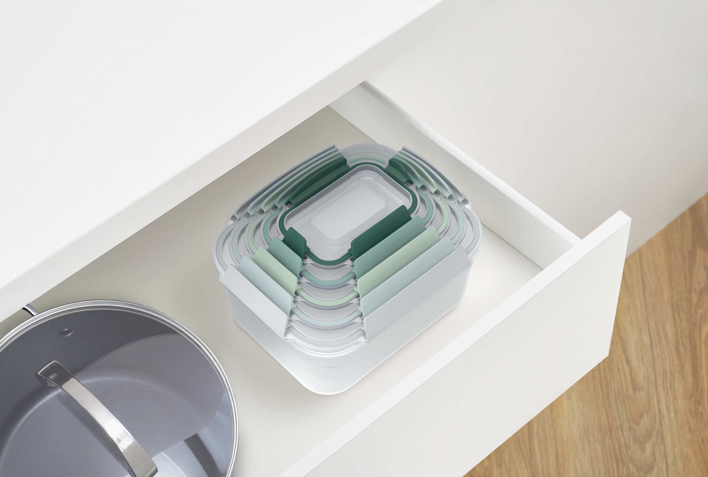 Joseph Joseph Aufbewahrungsschüssel »Nest™ Lock«, (Set, 5 tlg.), luftdicht, auslaufsicher, inkl. Deckel