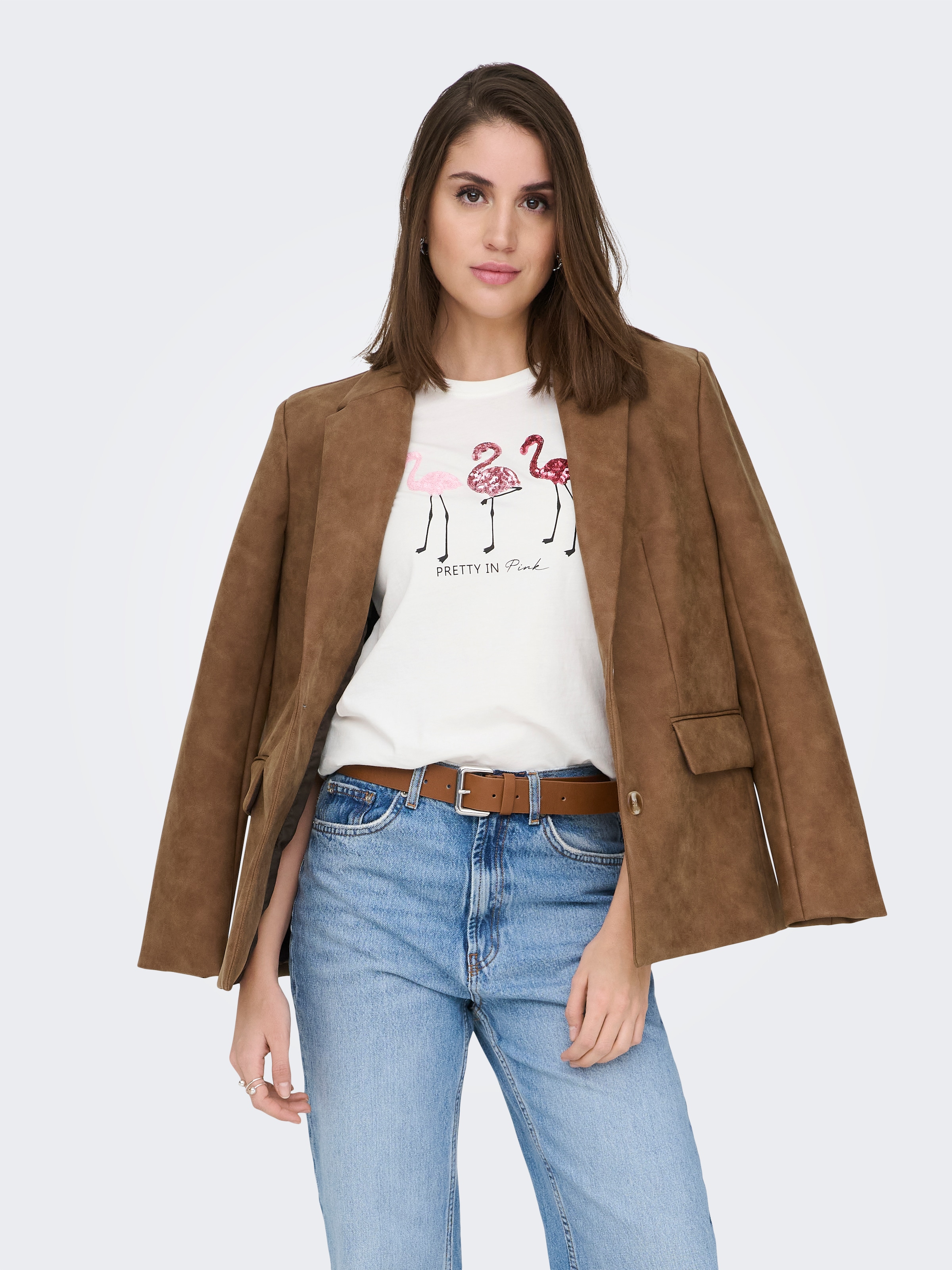 ONLY Kurzarmshirt »ONLKITA S/S TEE JRS NOOS« Baumwolle, regular fit, Rundhals