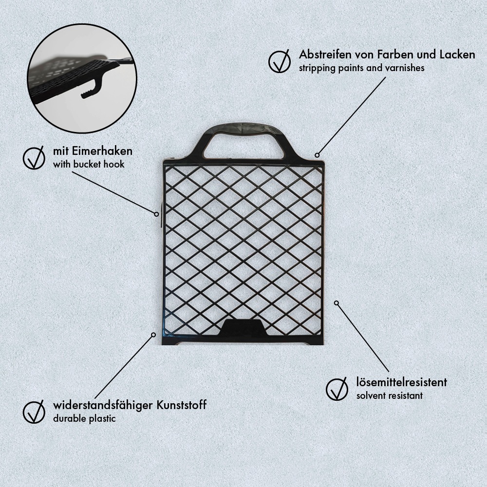 A.S. Création Abstreifgitter »Abstreifgitter«, für Farbe und Lacke, lösemittelresistent