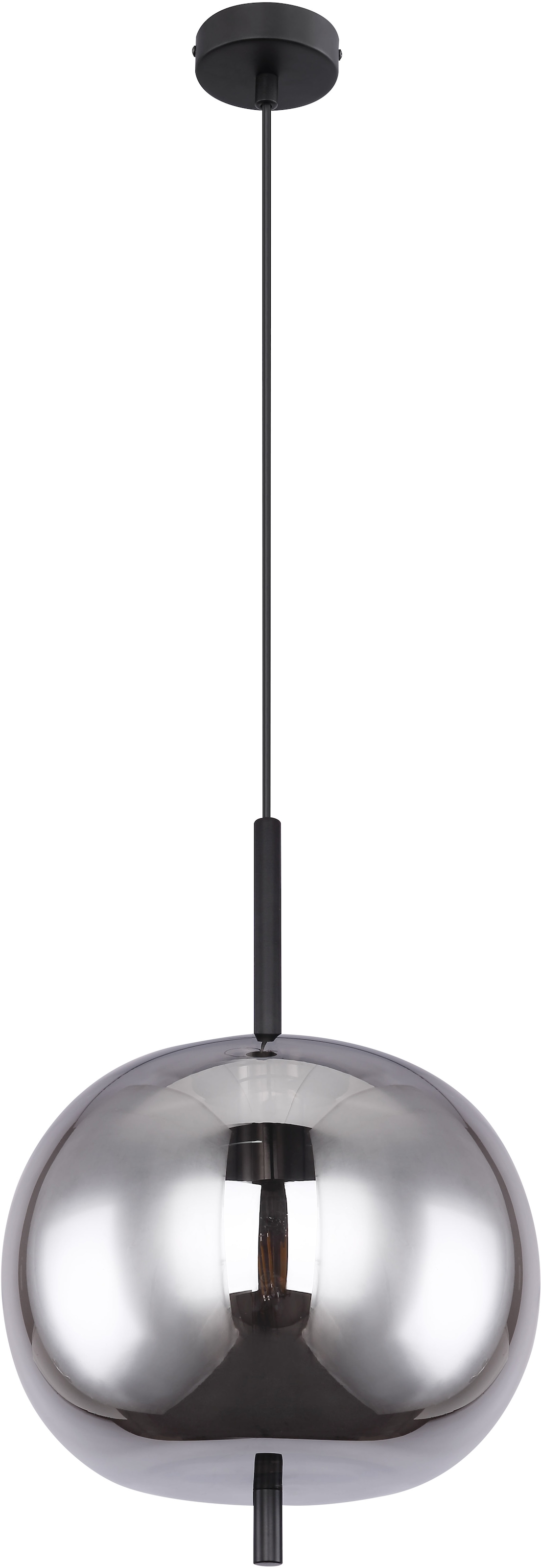 GLOBO LIGHTING Hängeleuchte »BLACKY« E27 1 Stk. Hängelampe/Pendelleuchte/Höhe kürzbar/Esstisch