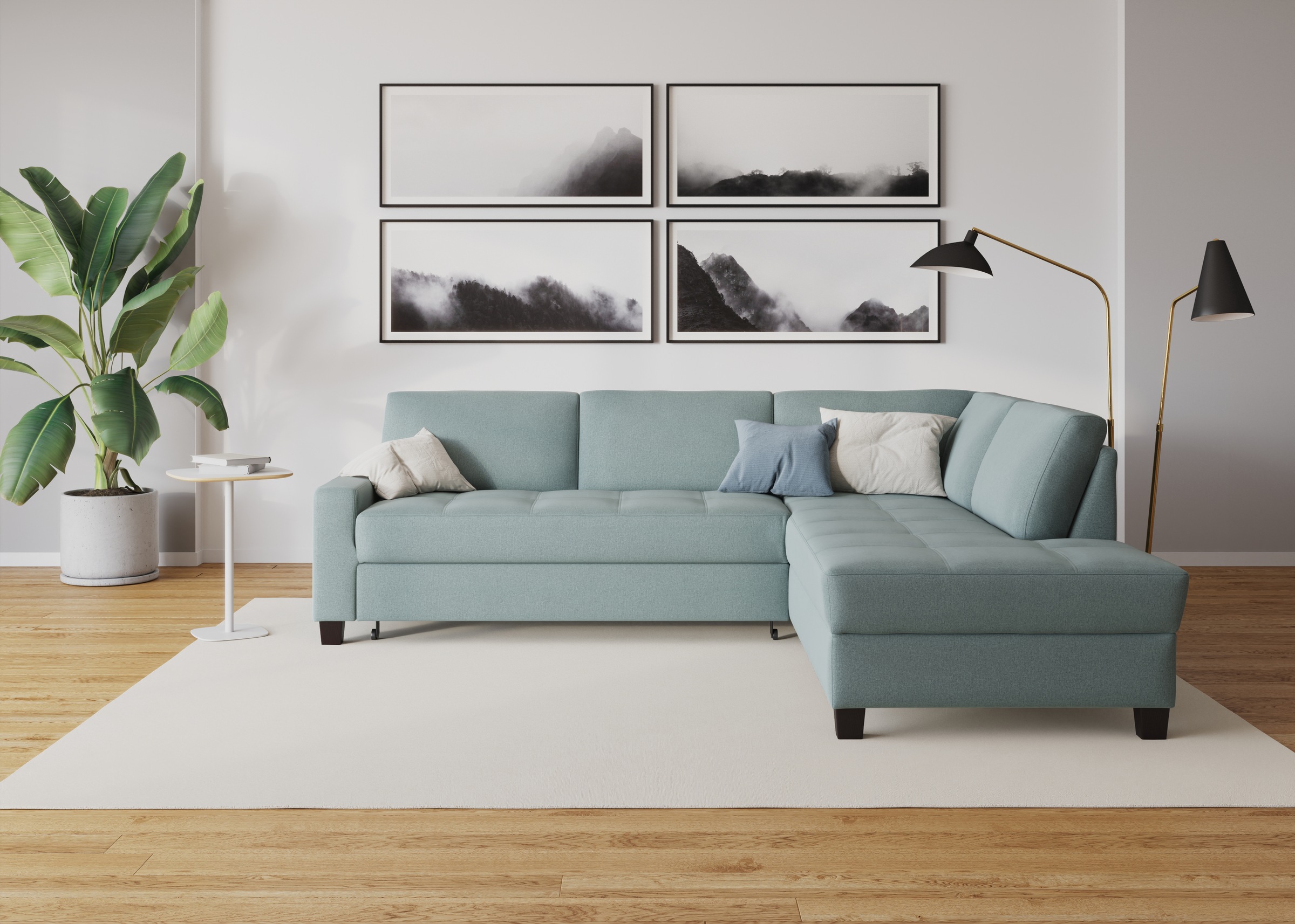 DOMO collection Ecksofa »Florentina zeitlos und elegant, Sitznähte als Desi günstig online kaufen