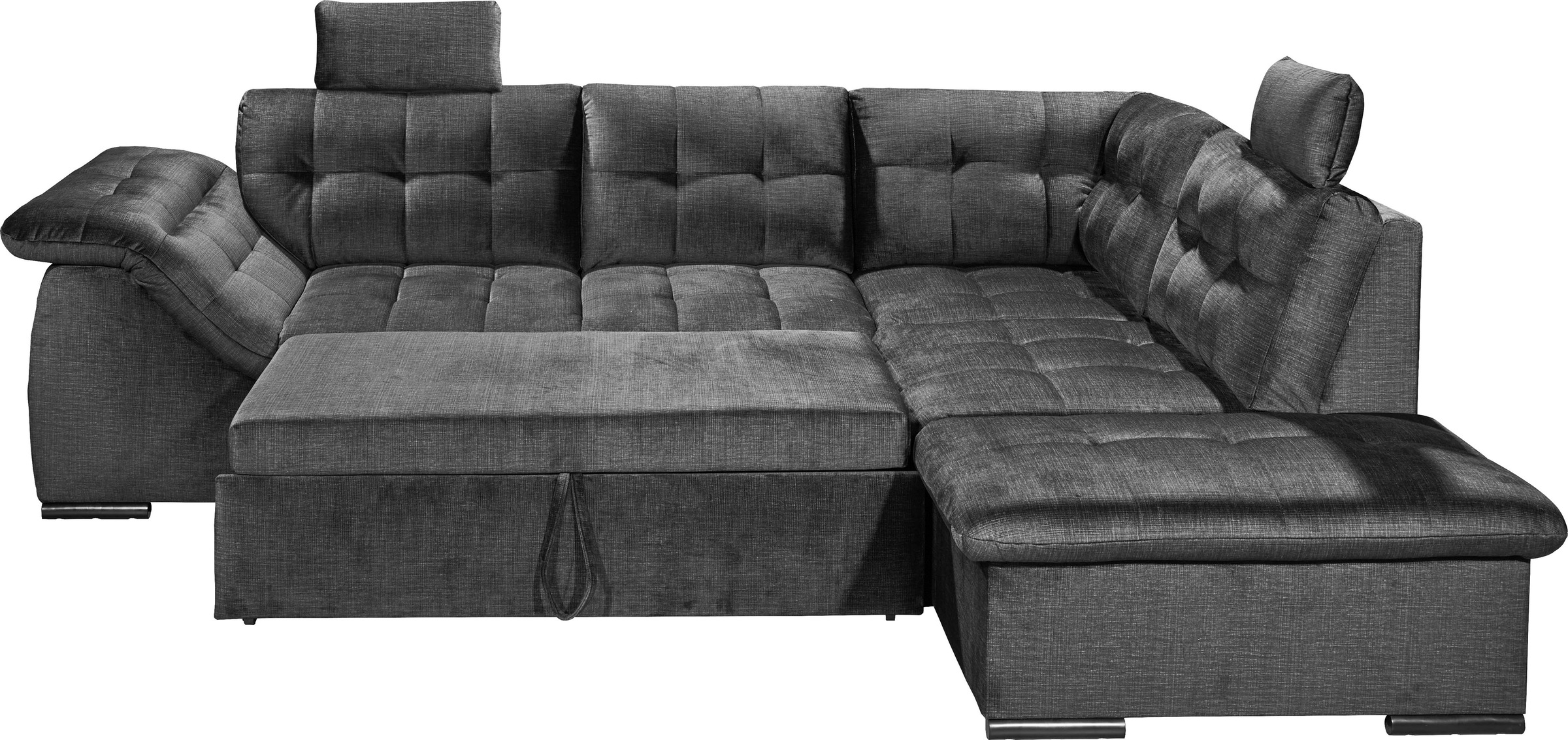 ED EXCITING DESIGN Ecksofa »Estrella L-Form«, mit Bettfunktion, Bettkasten, günstig online kaufen