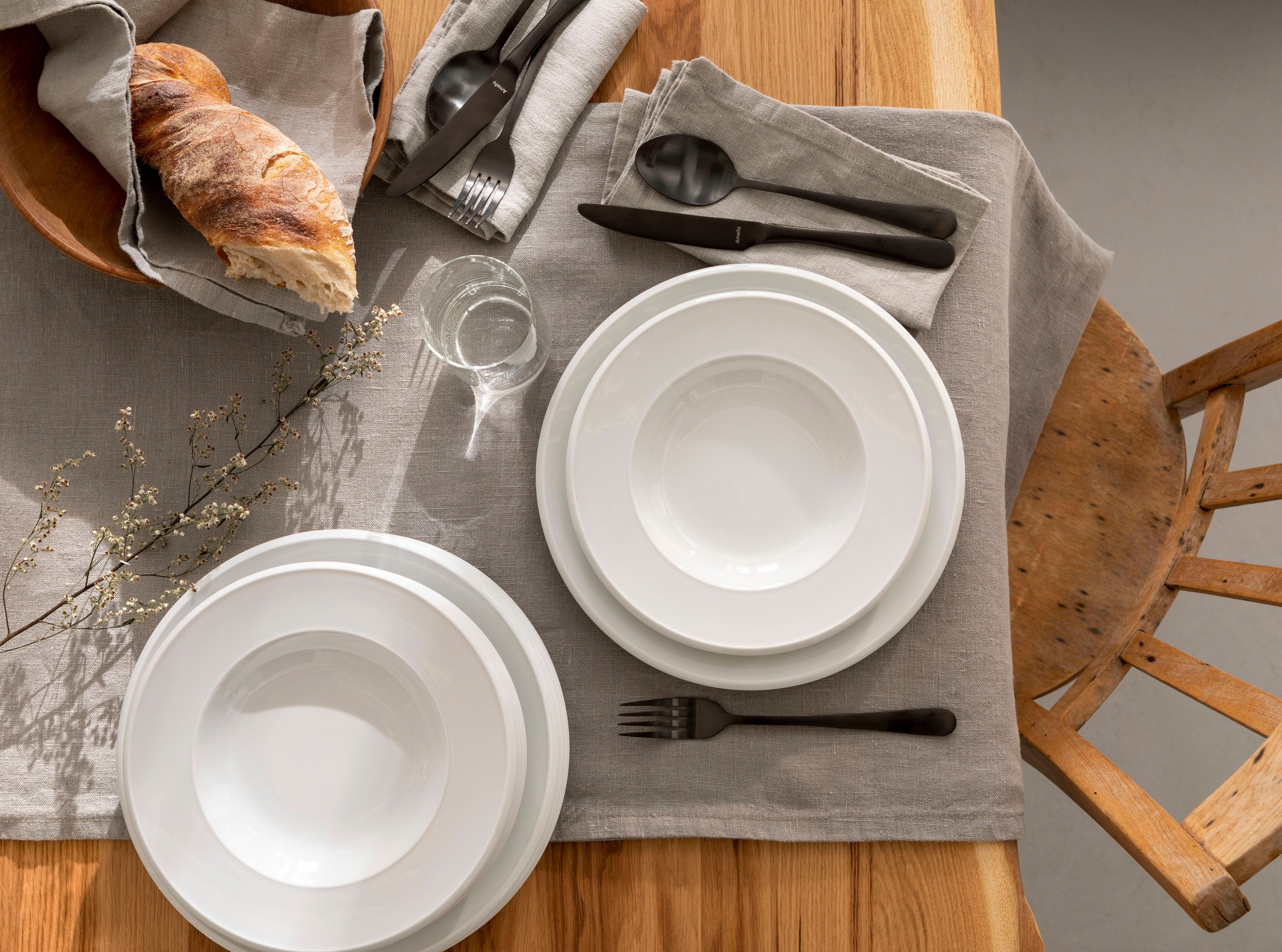 Retsch Arzberg Tafelservice »Geschirr-Set Novo« Teller Set, weiß, Made in G günstig online kaufen
