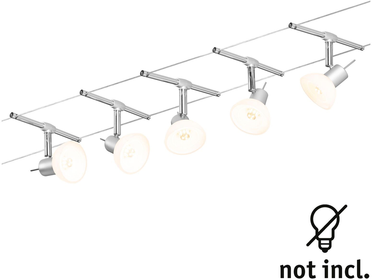 Paulmann LED Deckenleuchte »Sheela«, 5 flammig, Leuchtmittel GU 5,3 | ohne Leuchtmittel, GU 5,3