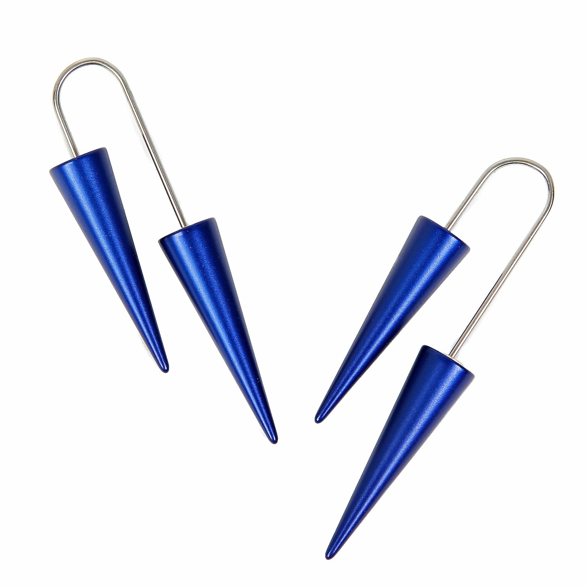 DEMARIE Paar Ohrhänger »eloxiertes Aluminium« blau