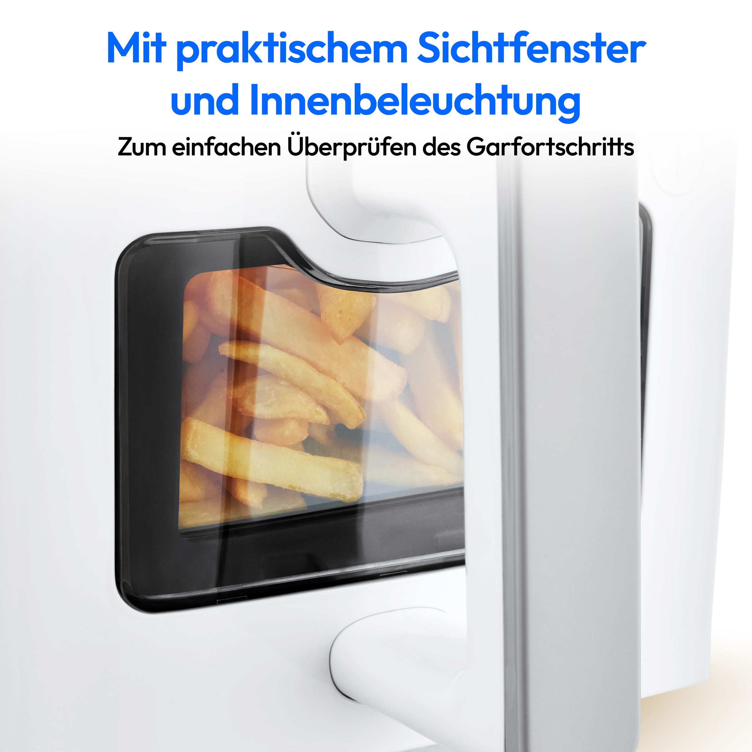 Medion® Heißluftfritteuse »P20 XL (MD 11760) 8,7 L Korbvolumen, 9 Automatikprogramme, Dual Cook«, 2400 W, Temperatur 50 - 200 °C, ILAG Beschichtung, Sync-Finish