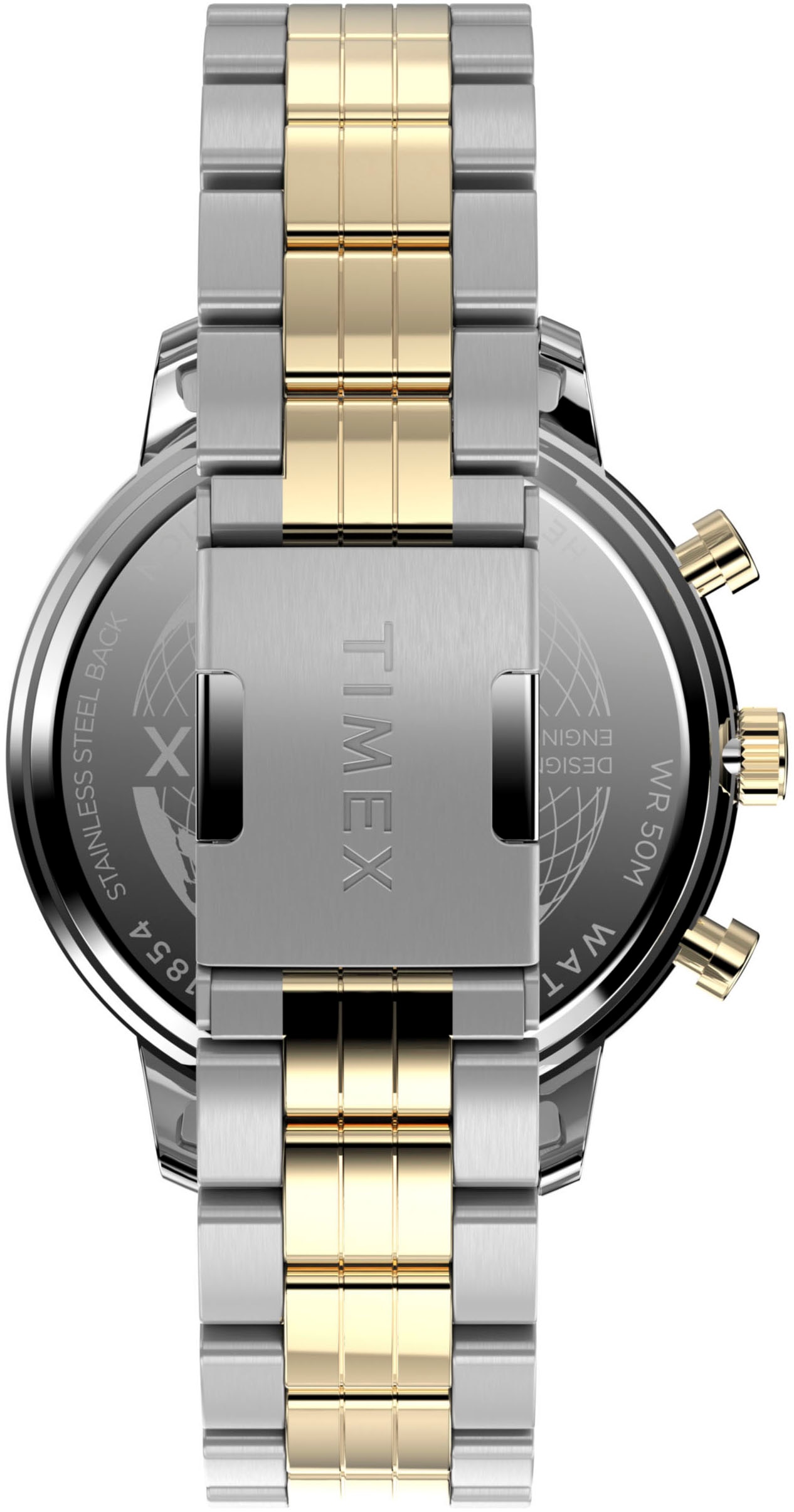 Timex Chronograph »CHICAGO« Quarzuhr, Armbanduhr, Herren, Datum, Stoppfunktion, 12/24-Std.-Anzeige